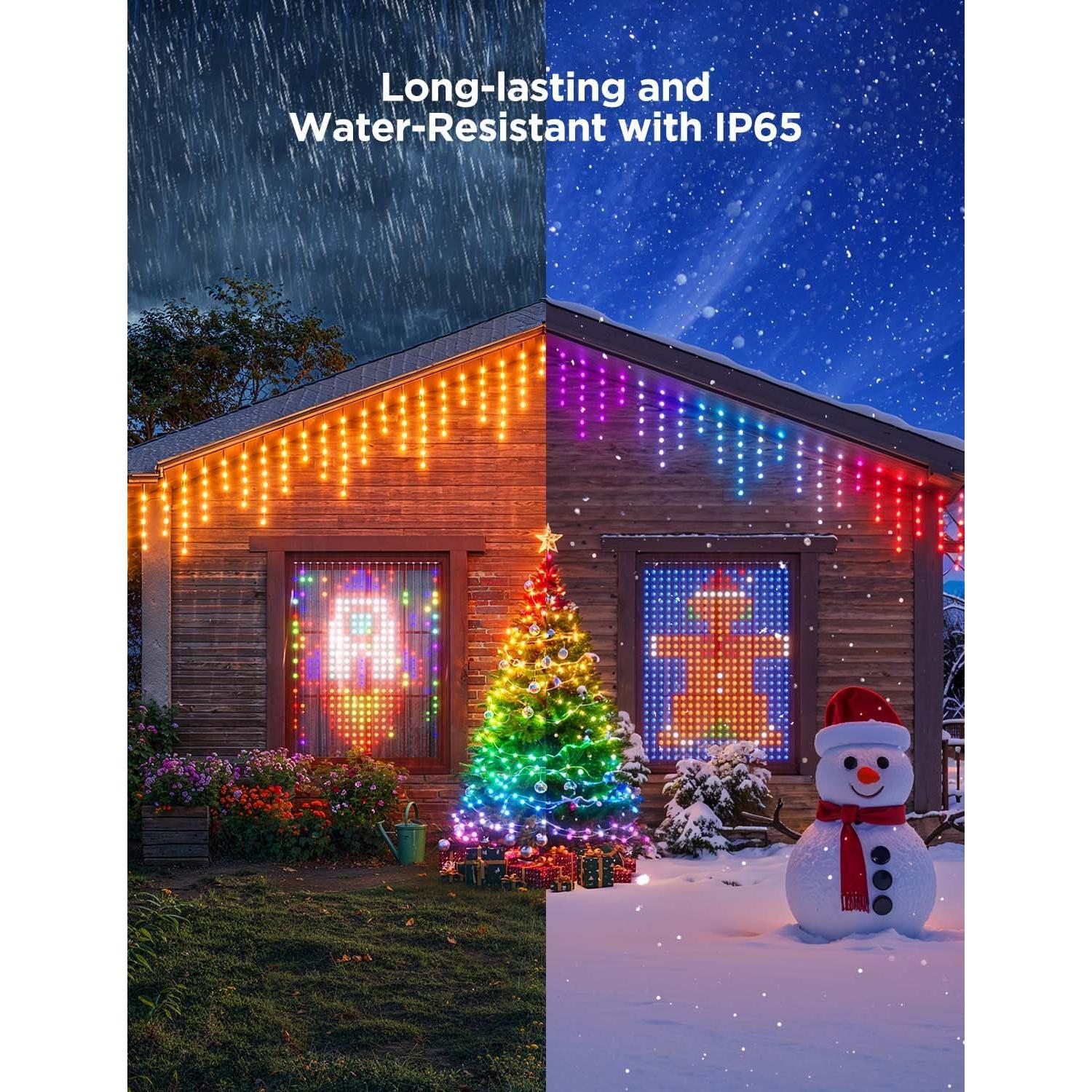 Juego de Luces LED Govee Navidad RGBIC, 3 Tipos, 10.06 m