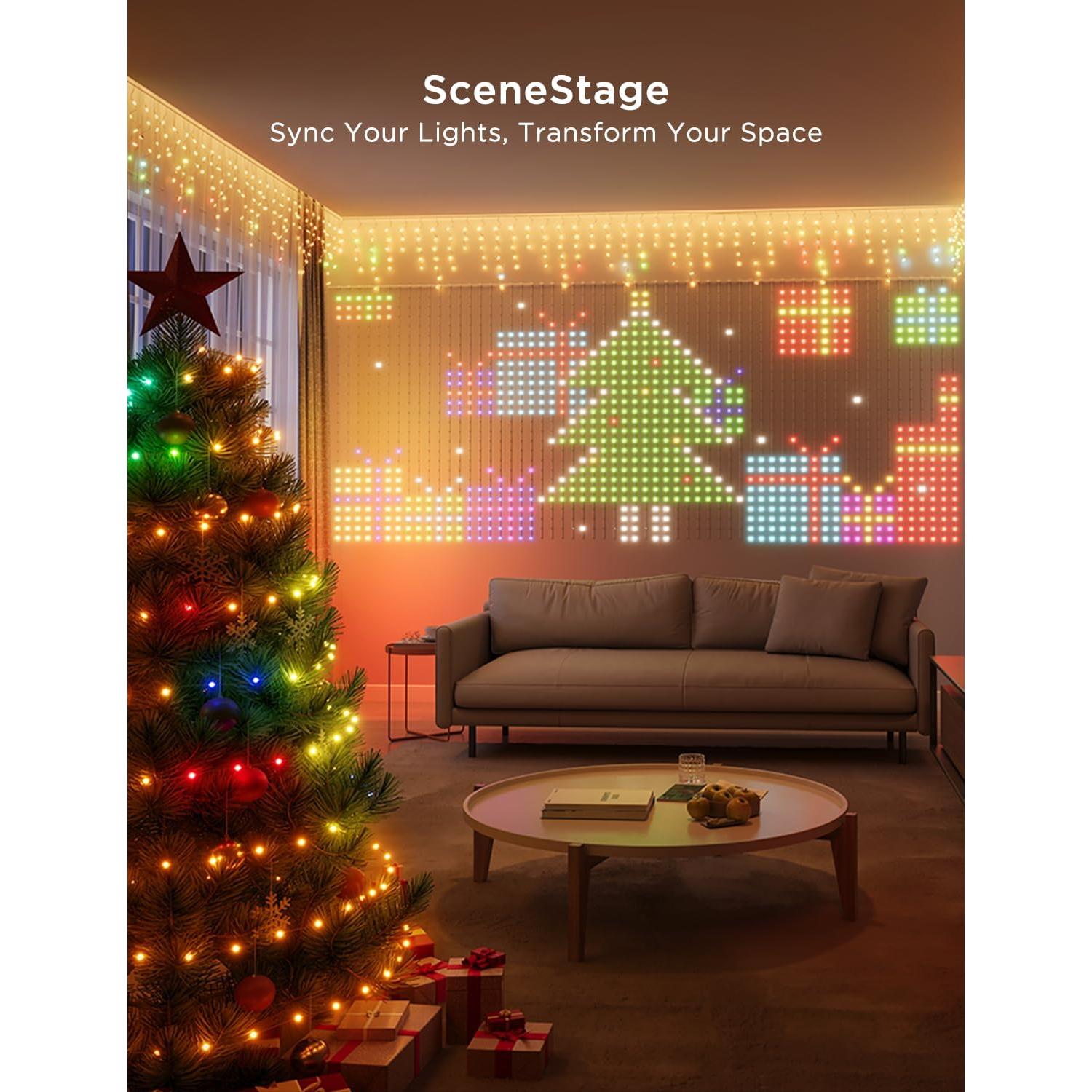 Juego de Luces LED Govee Navidad RGBIC, 3 Tipos, 10.06 m