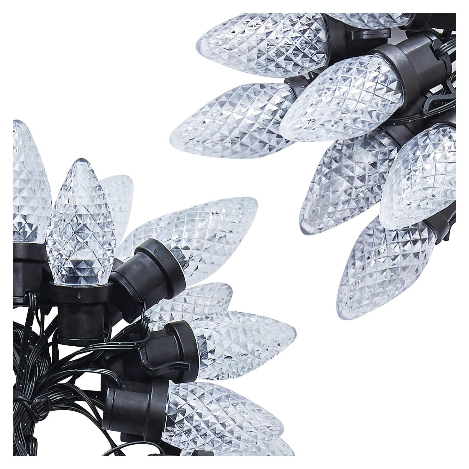 Luces de Navidad LED C9 Brightown 4.88m 25 bombillas fresa