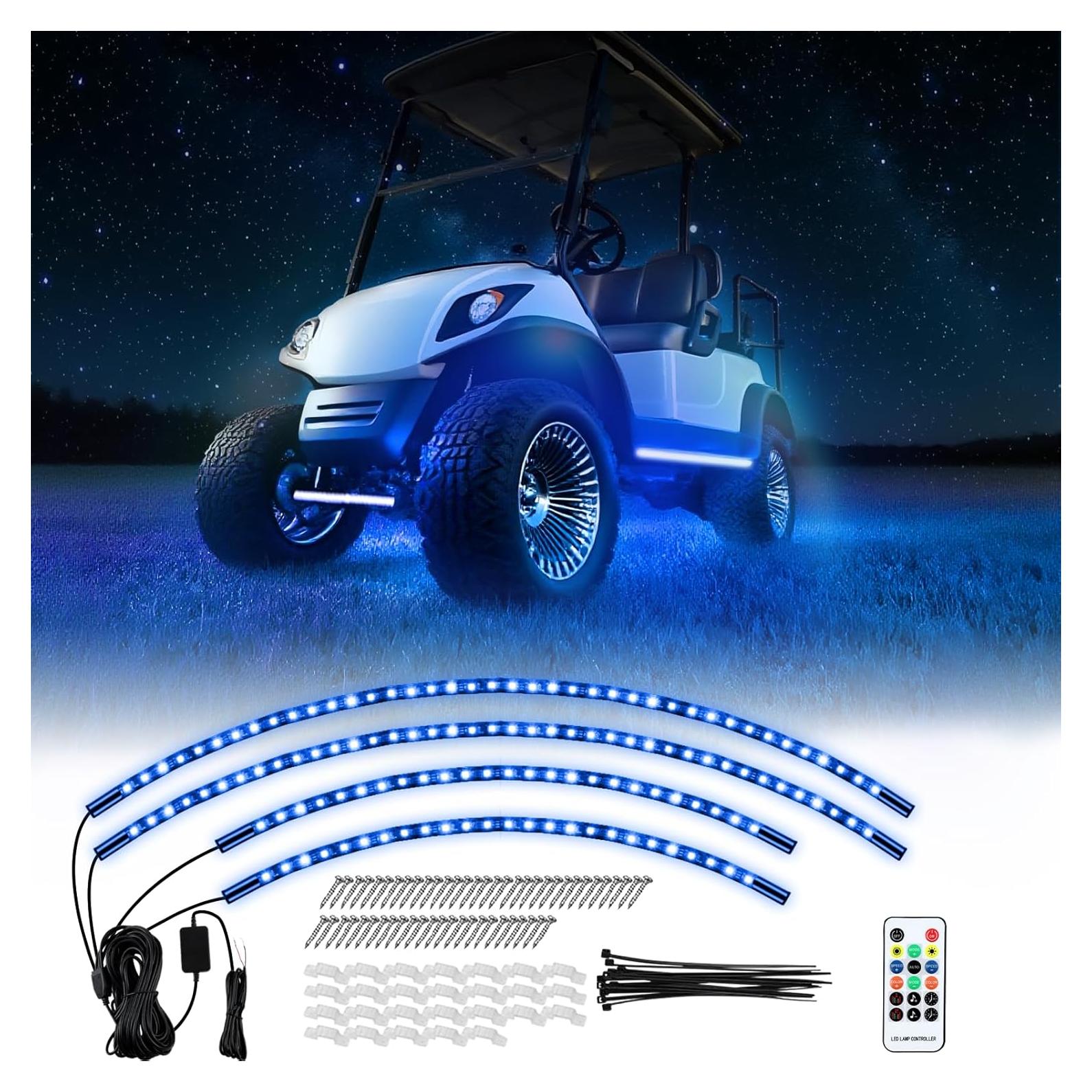 Kit de Luces LED RIZINKART Underglow para Carrito de Golf 12V-80V