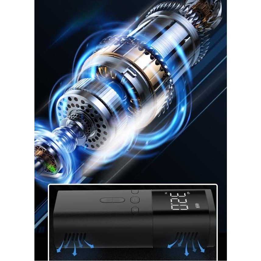 Compresor de Aire Portátil FNKJGS 150 PSI con Manómetro Digital