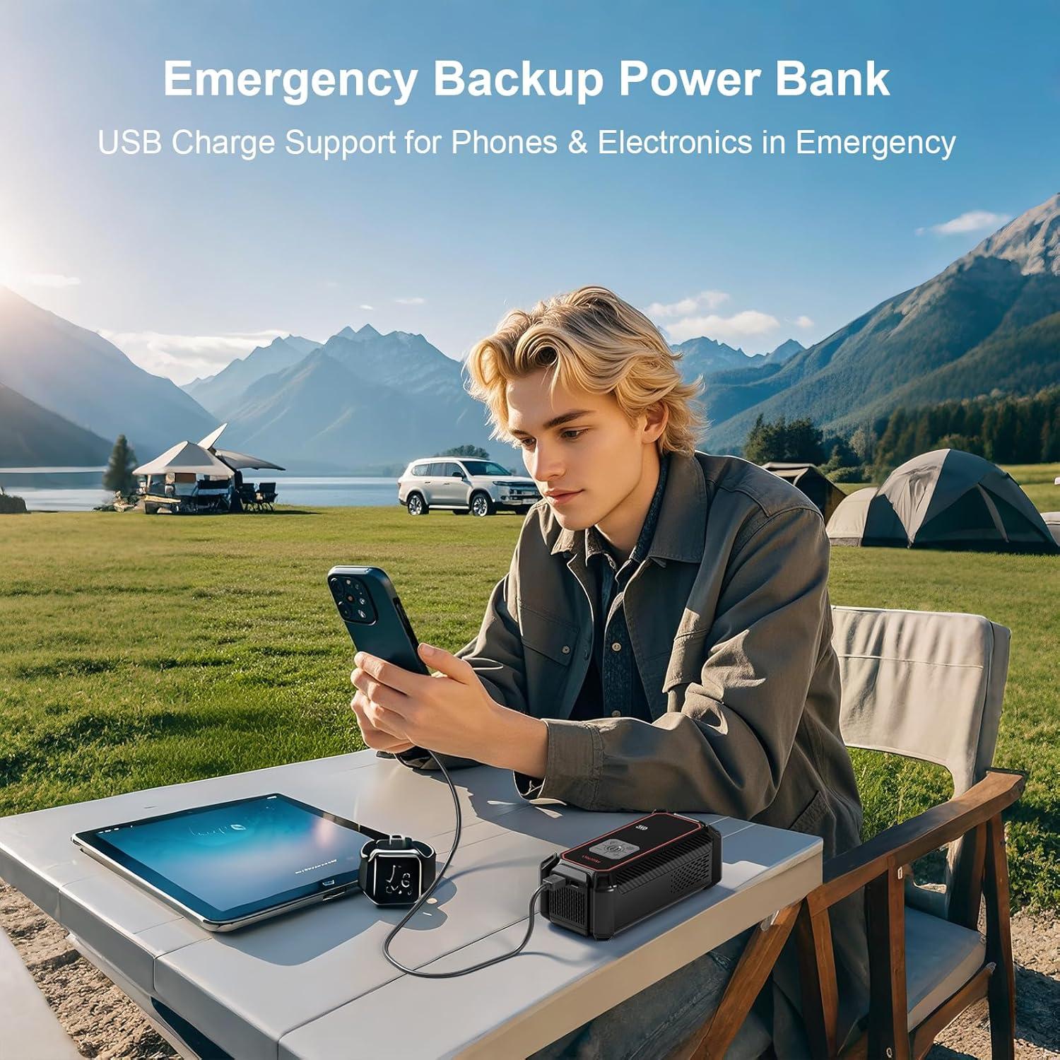 Compresor de Aire Portátil OlarHike 9000mAh 150PSI Automático