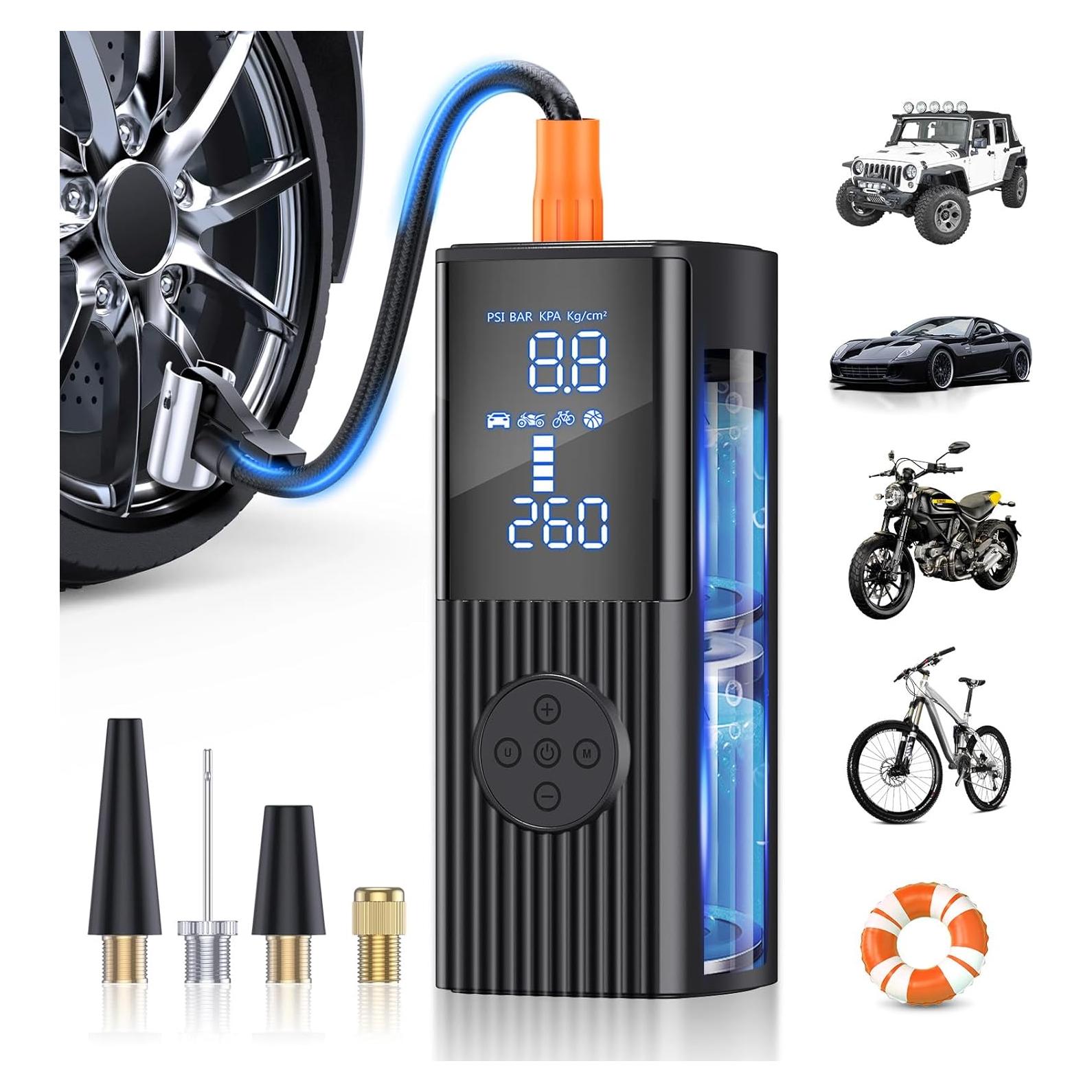 Compresor de Aire Portátil Hafuloky P014 180 PSI 36L/min