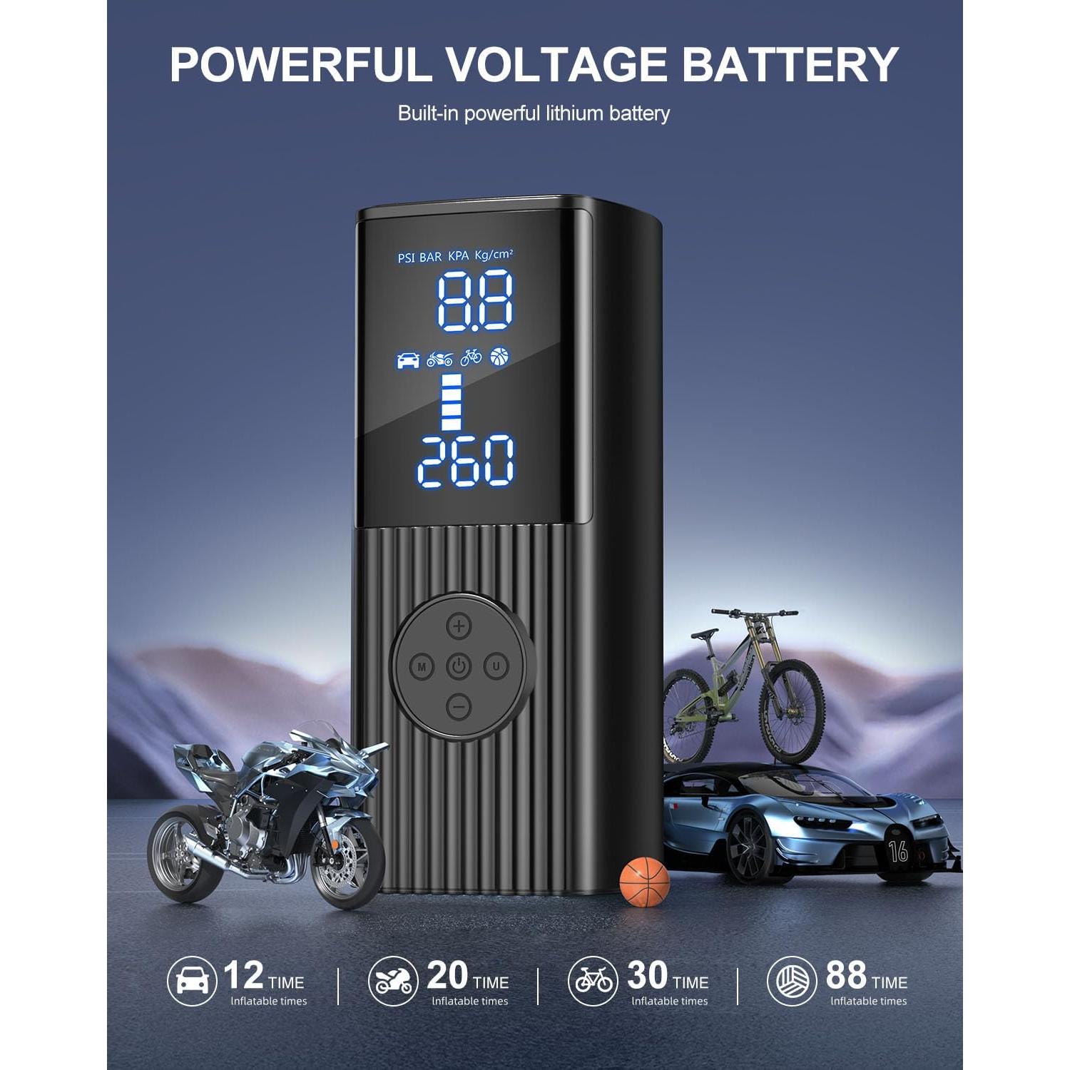 Compresor de Aire Portátil Hafuloky P014 180 PSI 36L/min