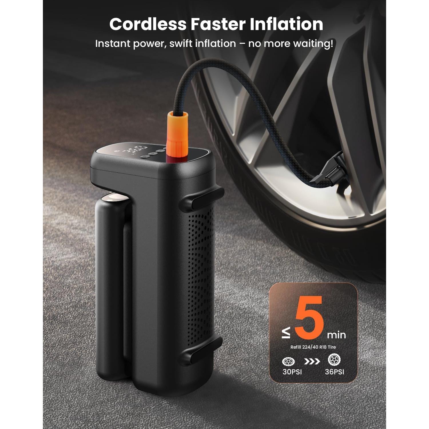 Compresor de Aire Portátil BANKKY EK30101 150PSI 7800mAh