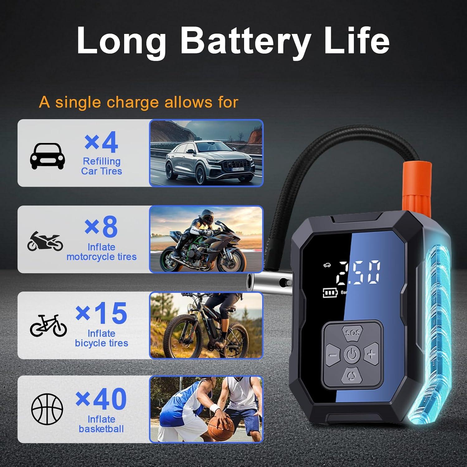 Compresor de Aire Portátil LoenVetimo 12V DC 150 PSI