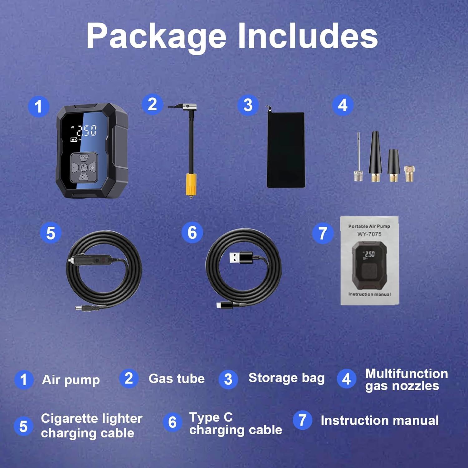 Compresor de Aire Portátil LoenVetimo 12V DC 150 PSI