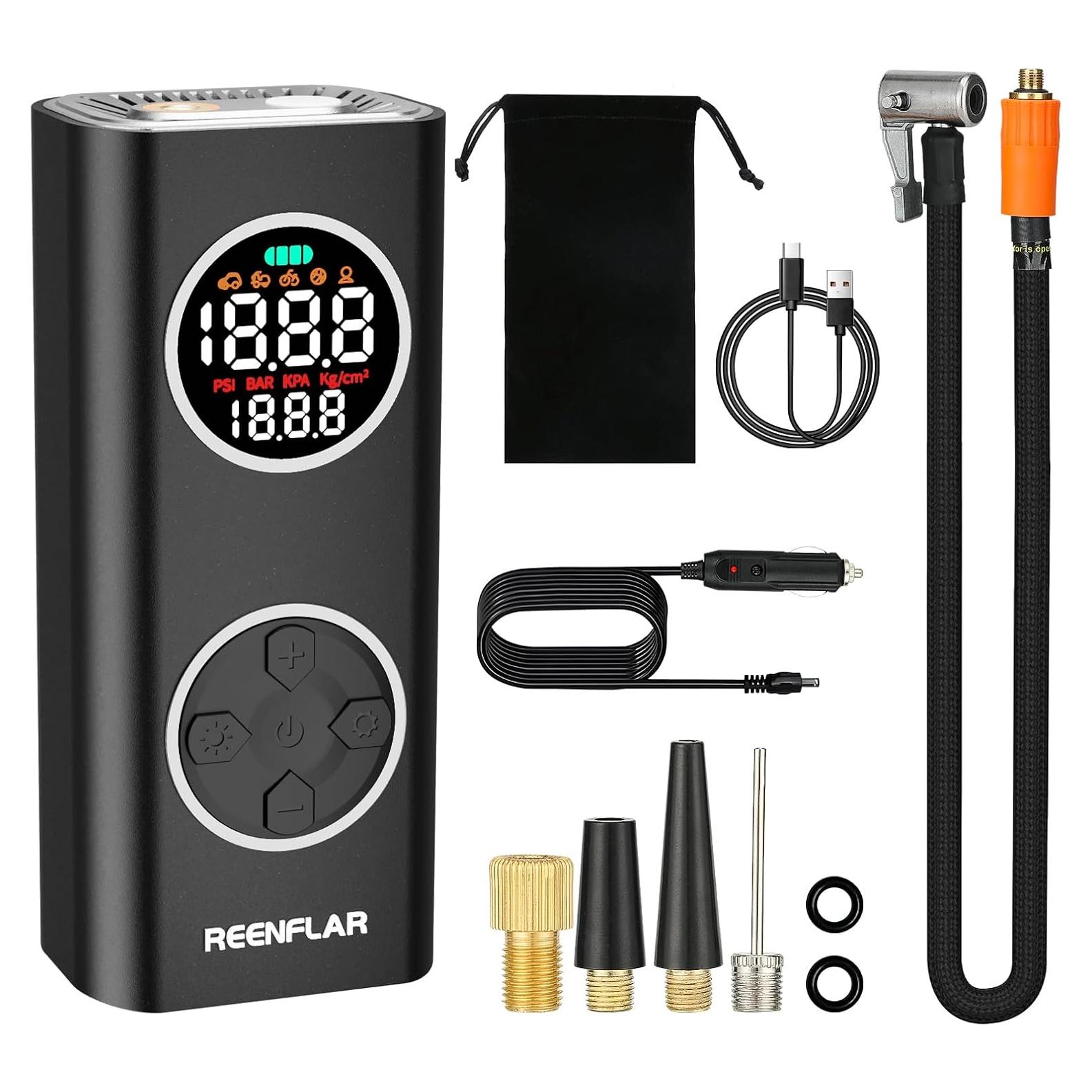 Inflador de Neumáticos Portátil REENFLAR Q5 150PSI USB-C