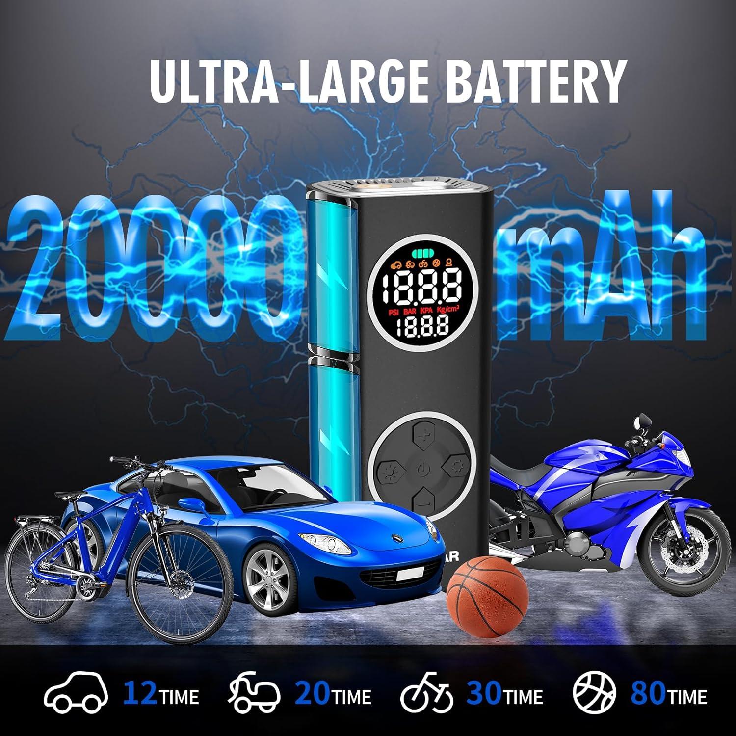 Inflador de Neumáticos Portátil REENFLAR Q5 150PSI USB-C