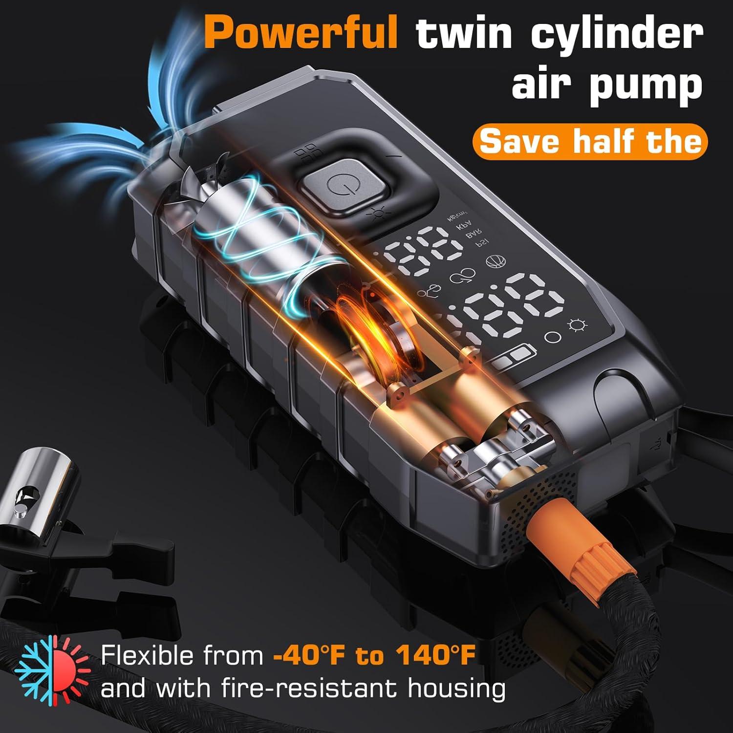 Compresor de Aire Portátil Imptweha PQ225 180PSI Batería 12000mAh