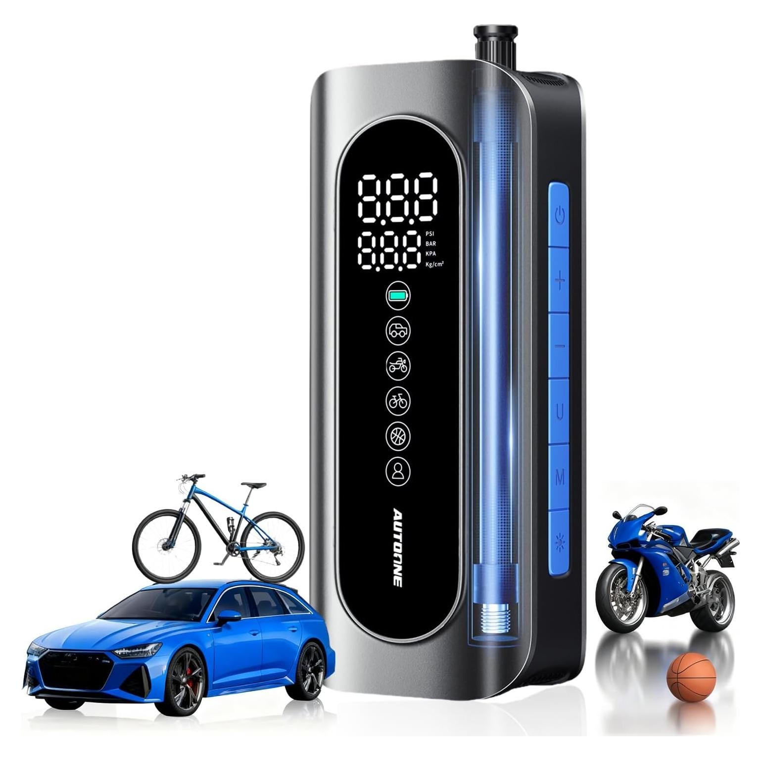 Inflador de Neumáticos Portátil AUTOONE AC01 150 PSI Inalámbrico