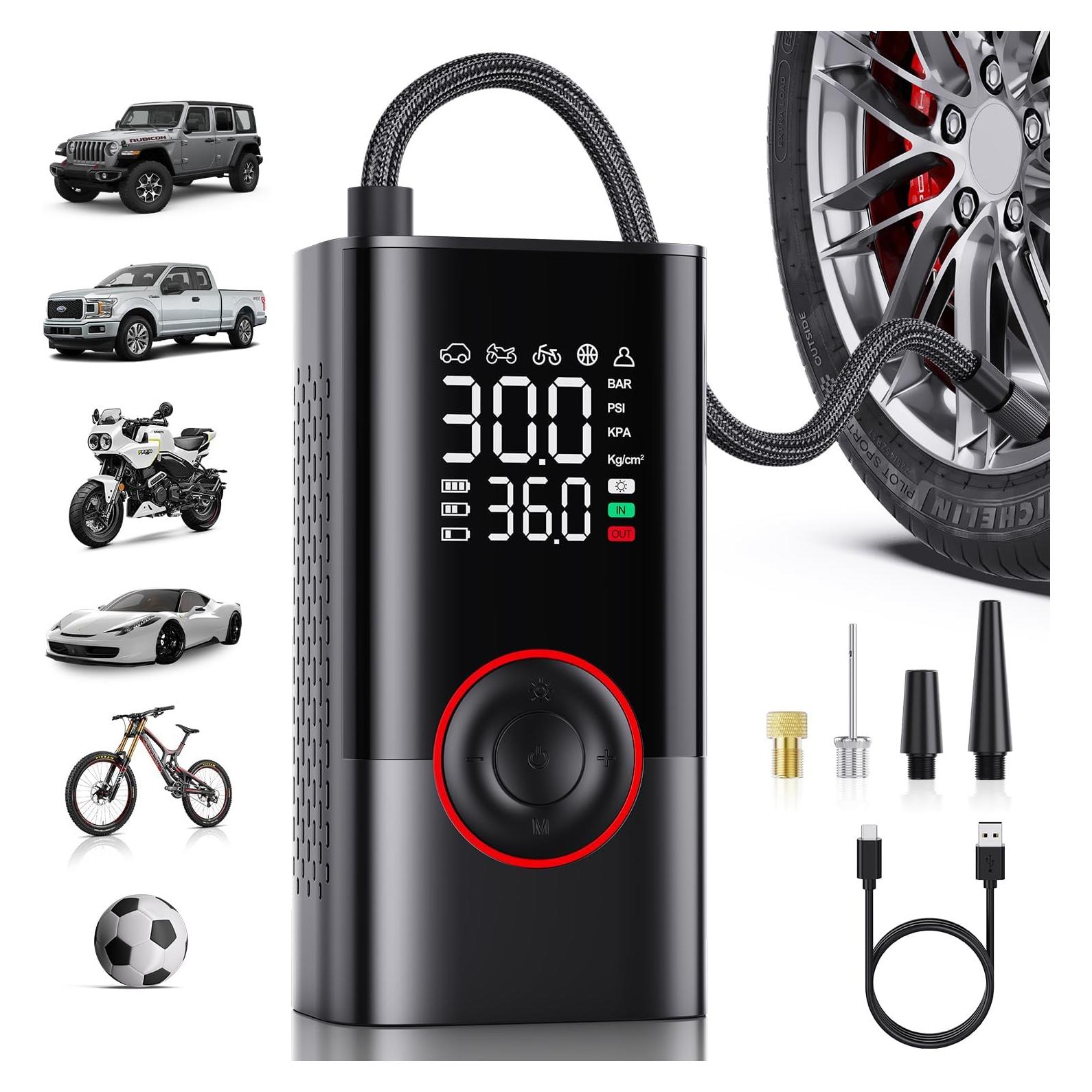 Compresor de Aire Portátil Motorenbau Bomba Inalámbrica 150PSI