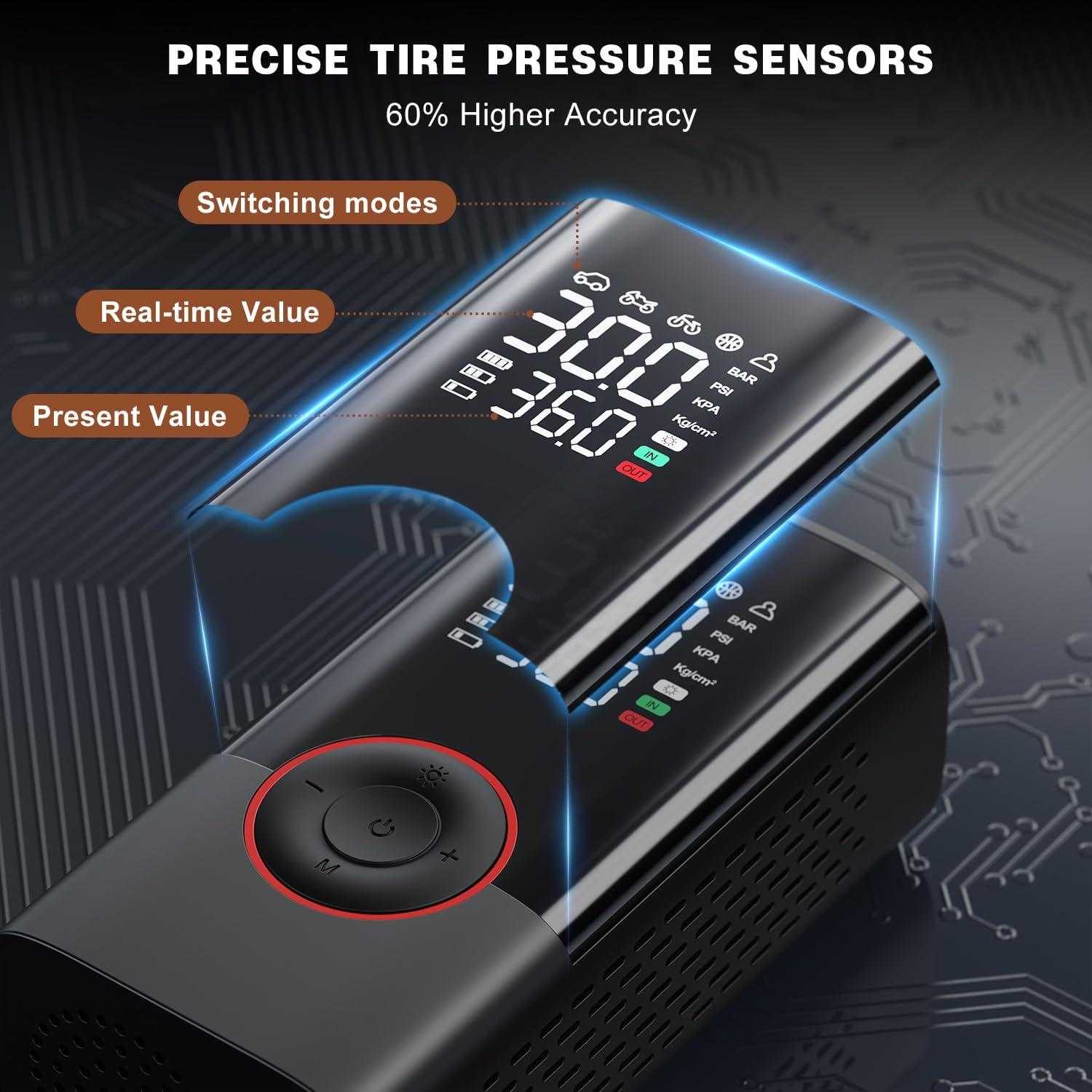 Compresor de Aire Portátil Motorenbau Bomba Inalámbrica 150PSI