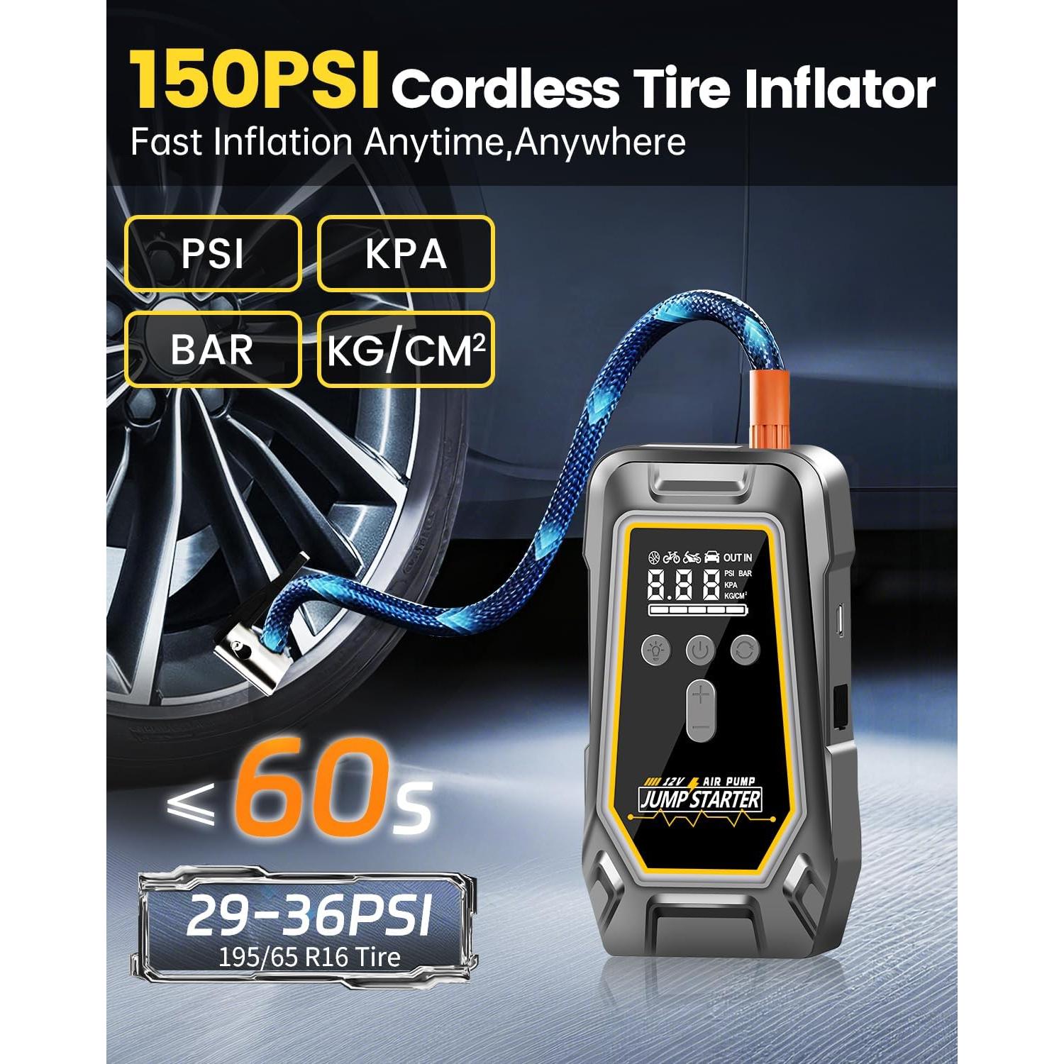 Arrancador de Salto NOBIWA DY49-1 con Compresor 150 PSI