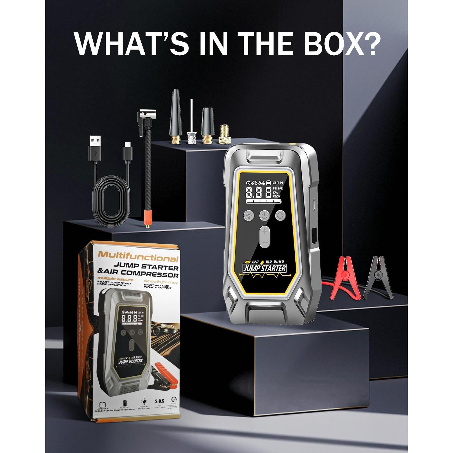 Arrancador de Salto NOBIWA DY49-1 con Compresor 150 PSI