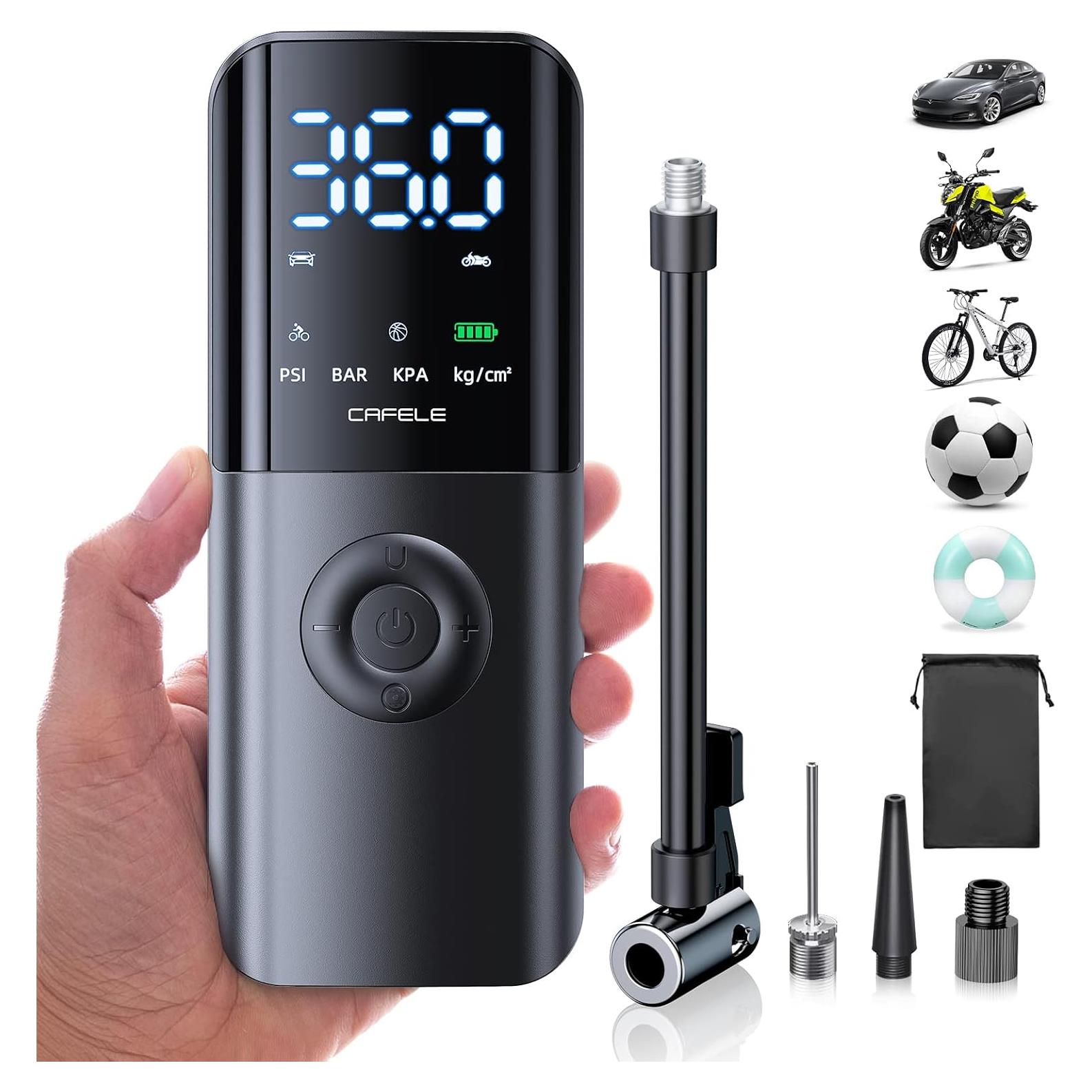 Inflador de Neumáticos Portátil CAFELE 150PSI Batería Recargable