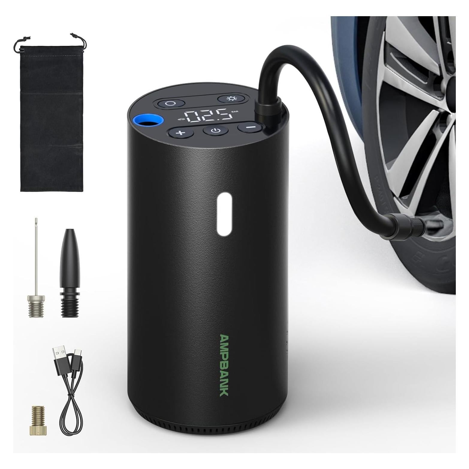 Compresor de Aire Portátil AMPBANK AT004 150PSI con Manómetro