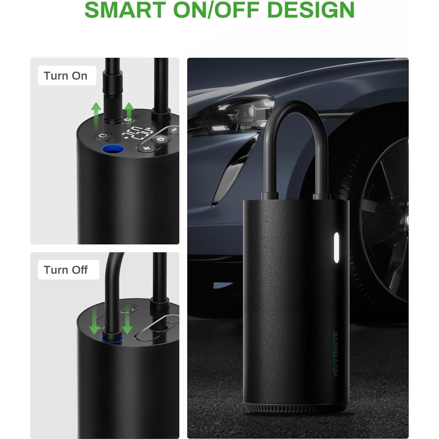 Compresor de Aire Portátil AMPBANK AT004 150PSI con Manómetro