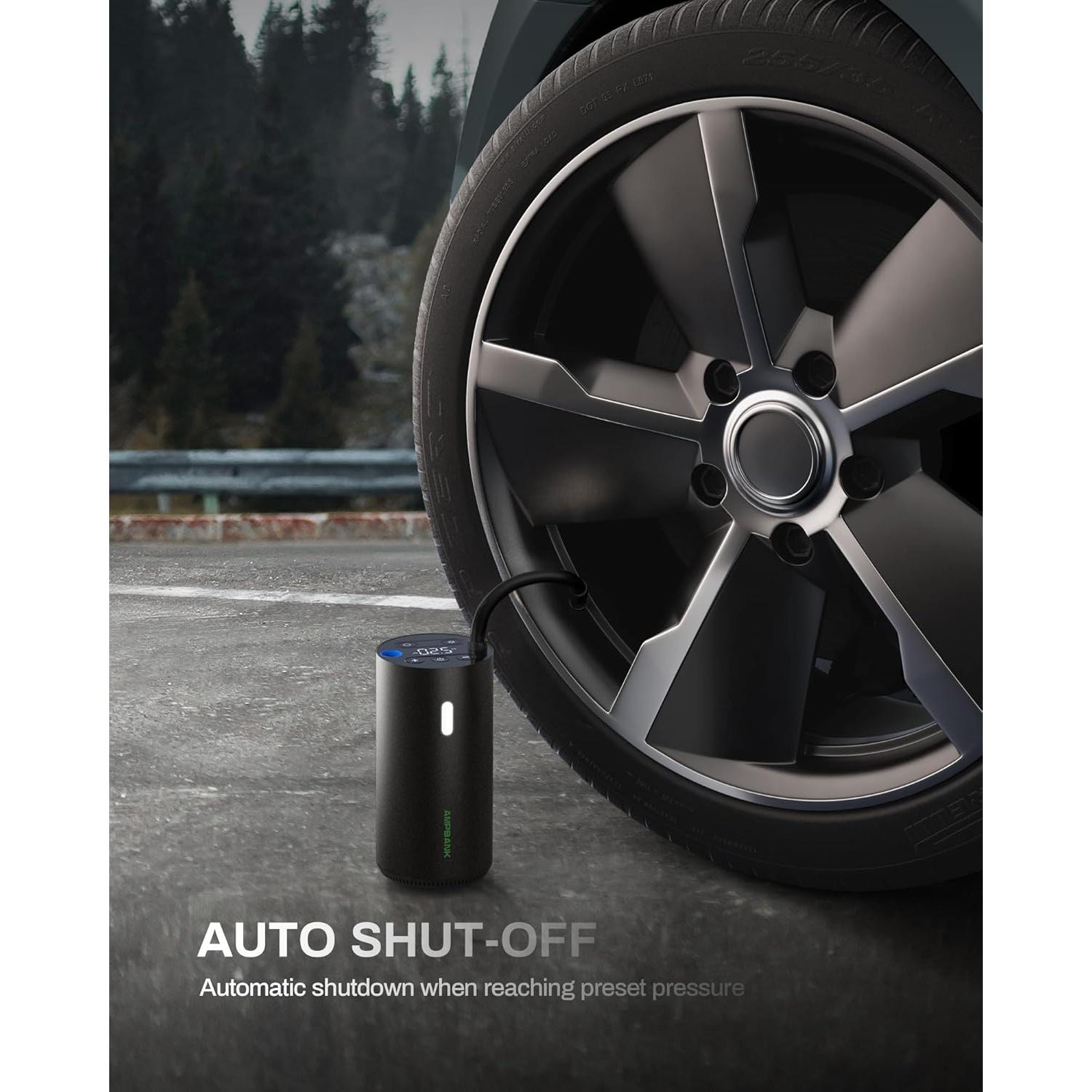 Compresor de Aire Portátil AMPBANK AT004 150PSI con Manómetro