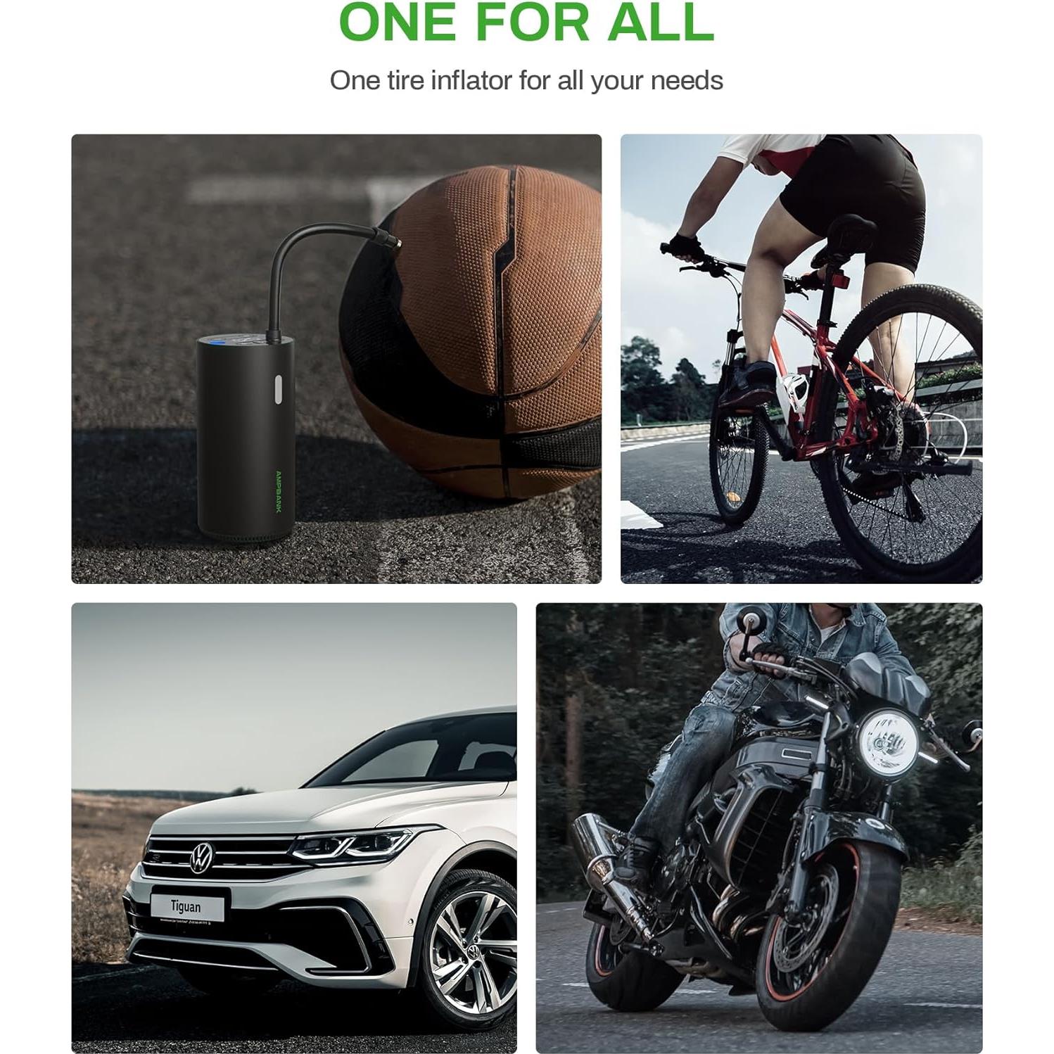 Compresor de Aire Portátil AMPBANK AT004 150PSI con Manómetro