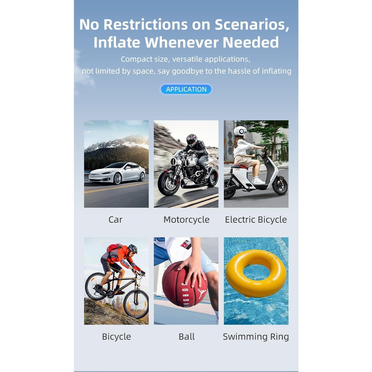 Inflador de Neumáticos Inalámbrico VisionMin T01 150PSI