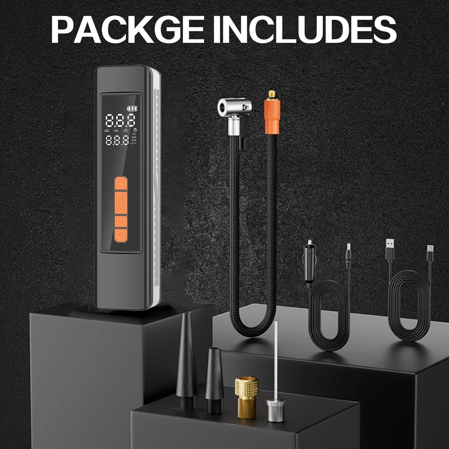 Compresor de Aire Portátil MUMAPI P126 150 PSI con Luz LED