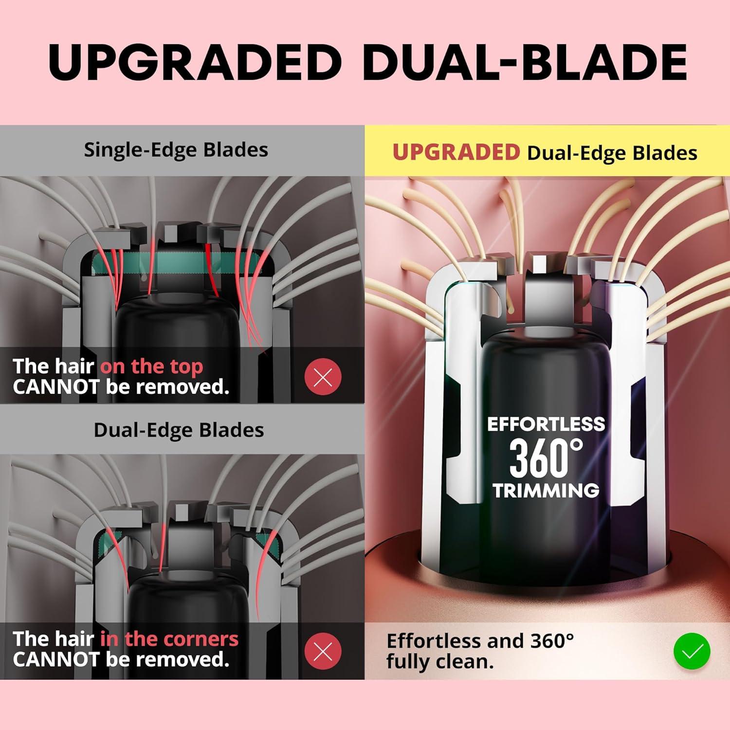 Recortador de Nariz VG VOGCREST Oro Rosa 2 en 1 Recargable