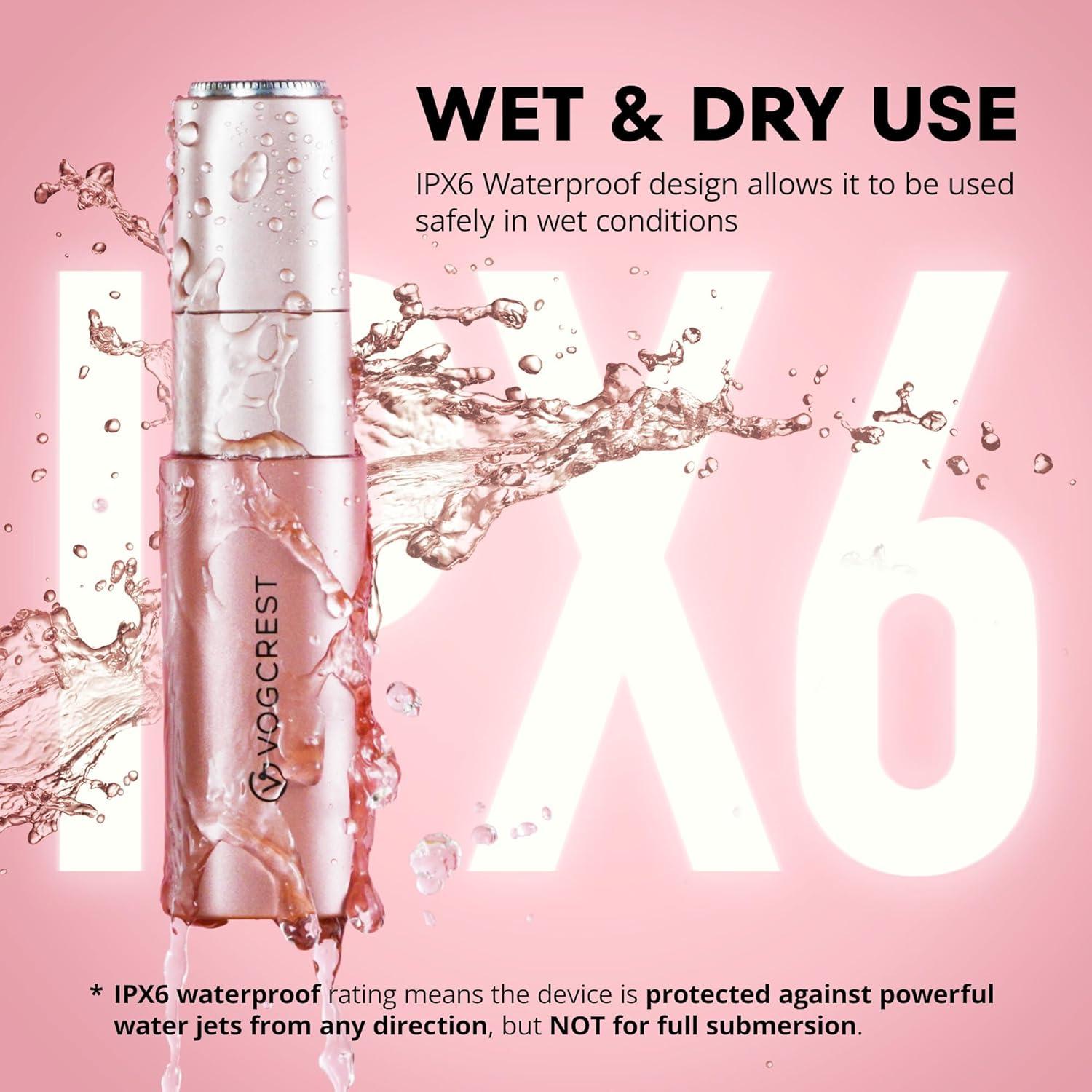 Recortador de Nariz VG VOGCREST Oro Rosa 2 en 1 Recargable