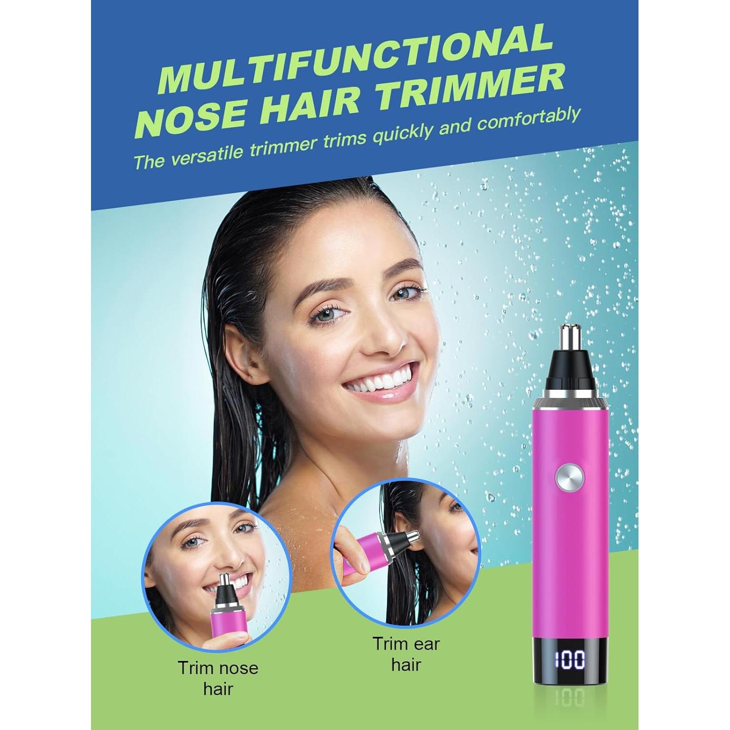 Recortador de Vello Nasal y Oído TXWDFHL Recargable IPX7