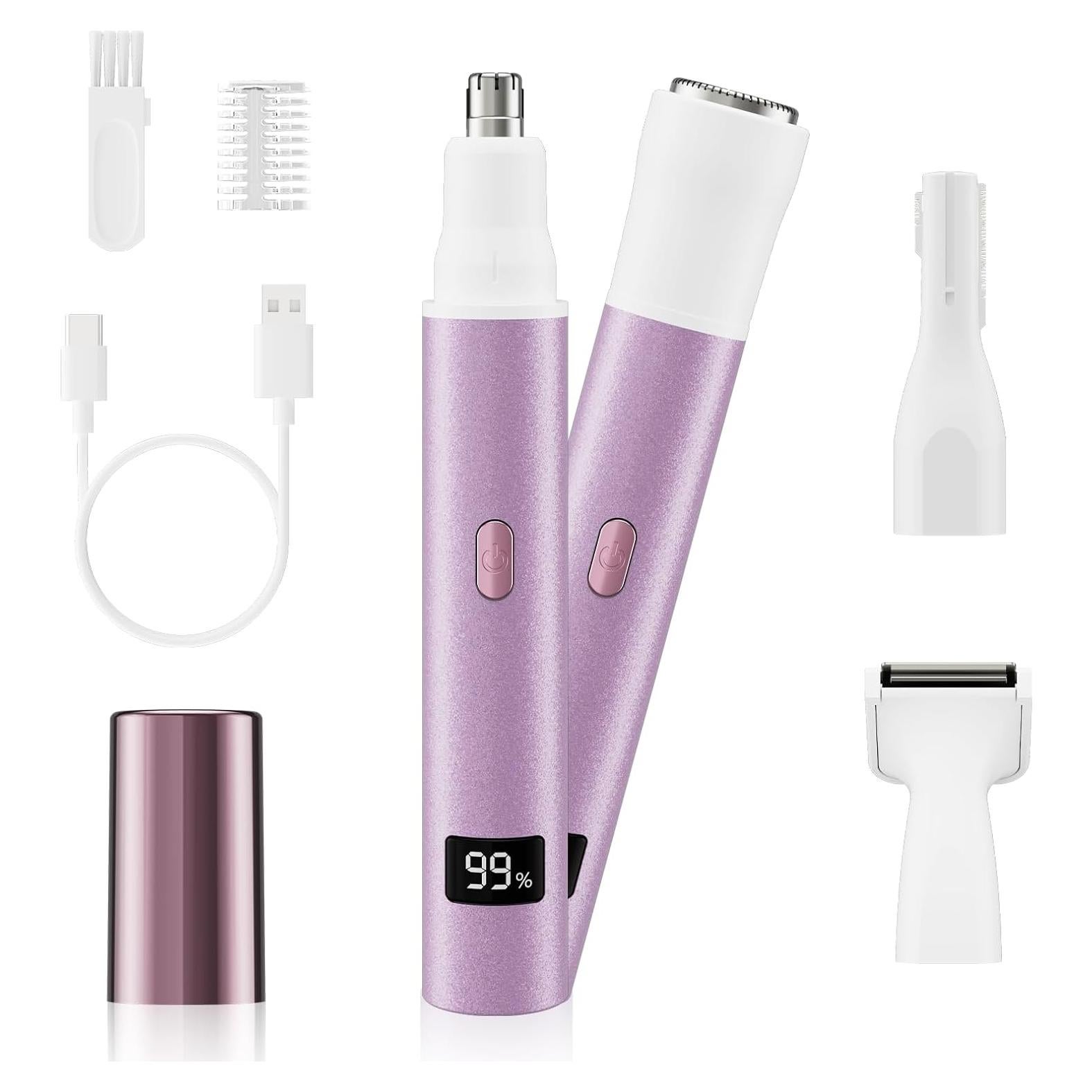 Recortador de Vello Facial Eléctrico KR 4 en 1 USB-C Impermeable