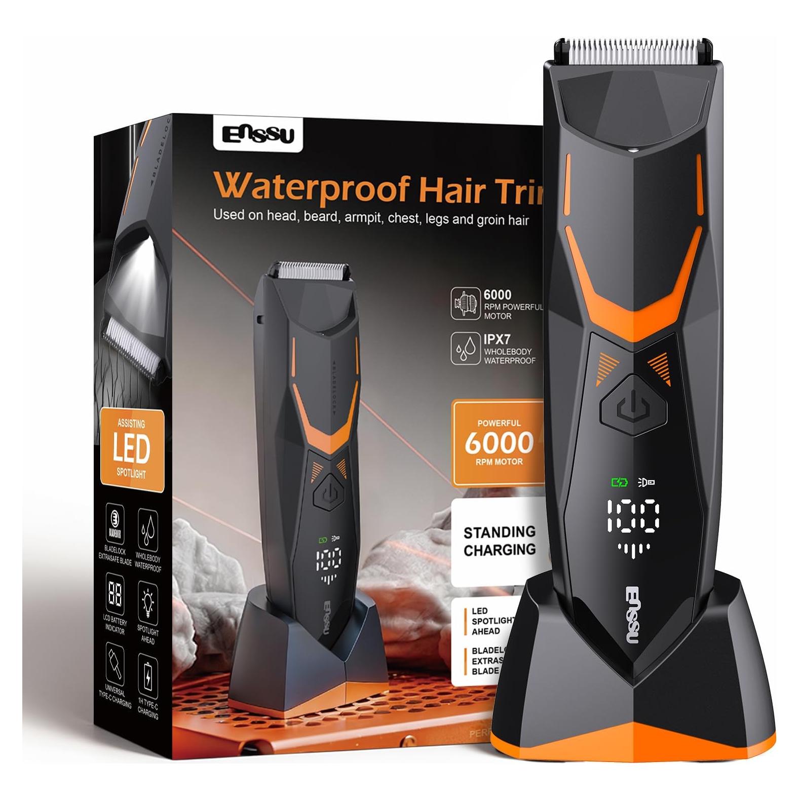 Recortadora Eléctrica de Vello Corporal ENSSU IPX7 60min