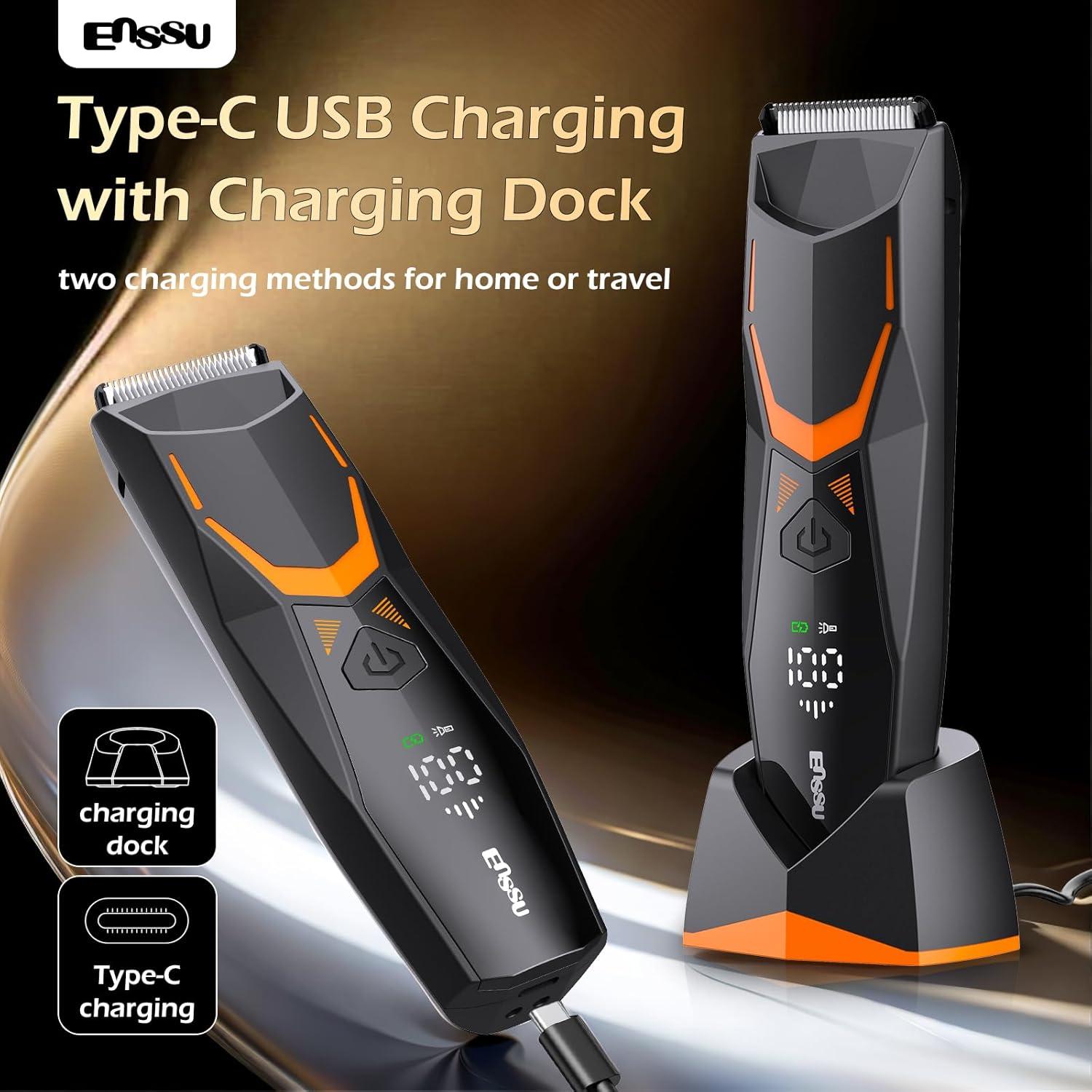 Recortadora Eléctrica de Vello Corporal ENSSU IPX7 60min