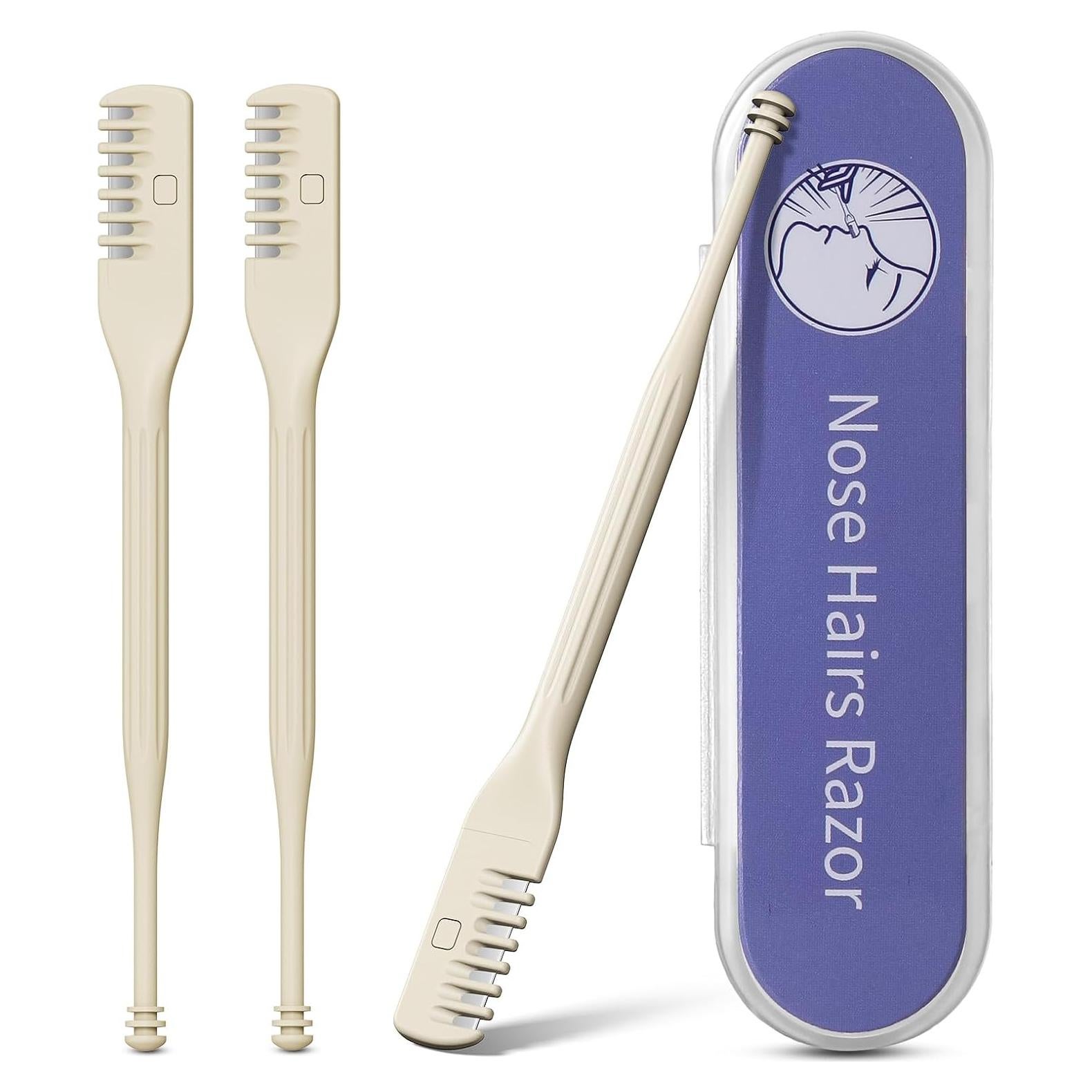 Cortador Manual de Vello Nasal BEZOX - Paquete de 3 Unidades