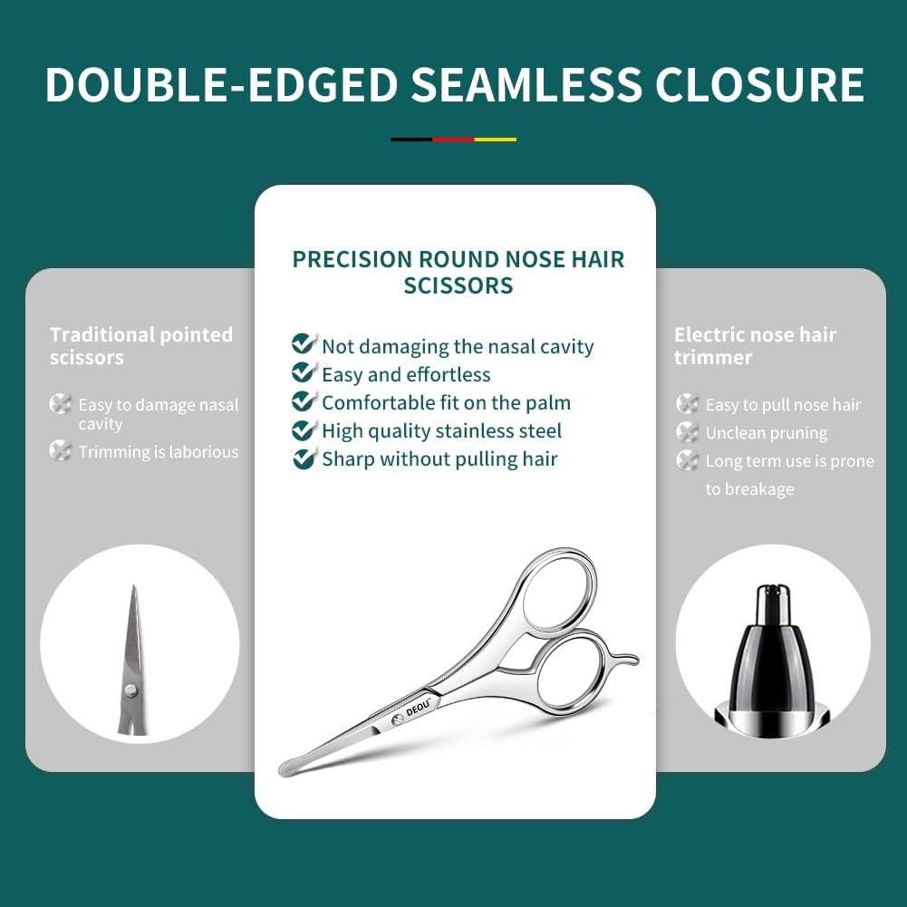 Recortador de Vello Nasal DEOU D-2026 Acero Inoxidable