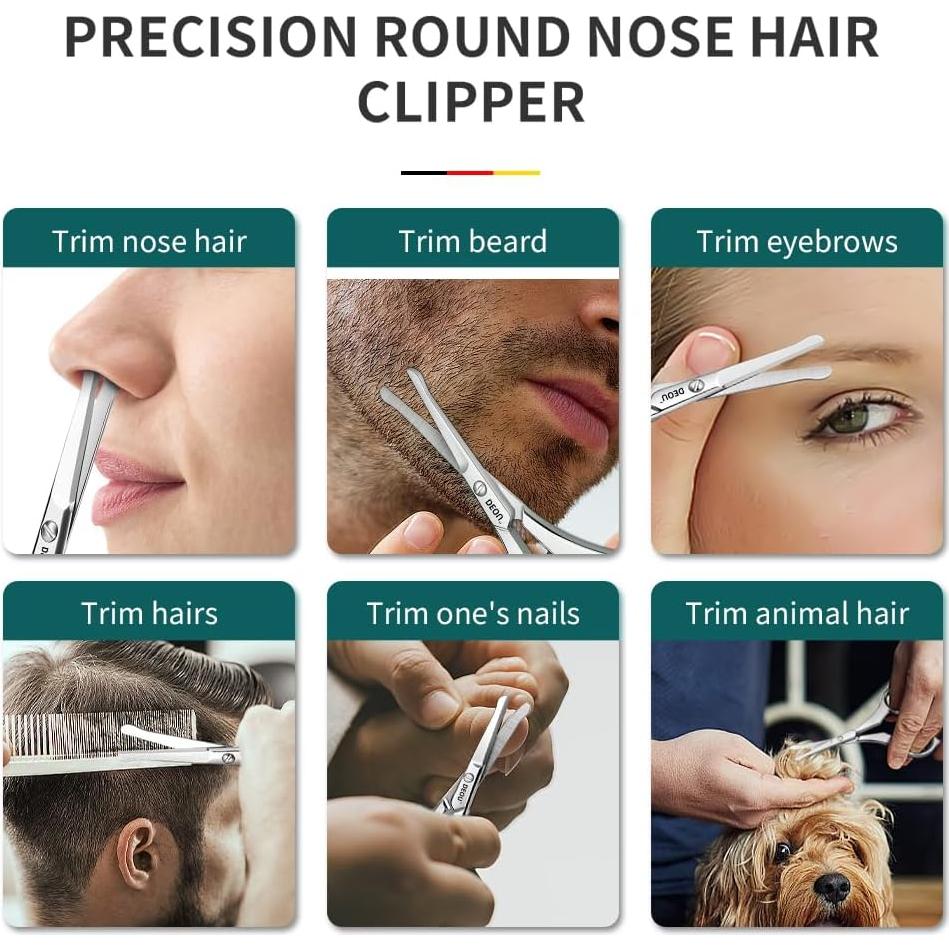 Recortador de Vello Nasal DEOU D-2026 Acero Inoxidable