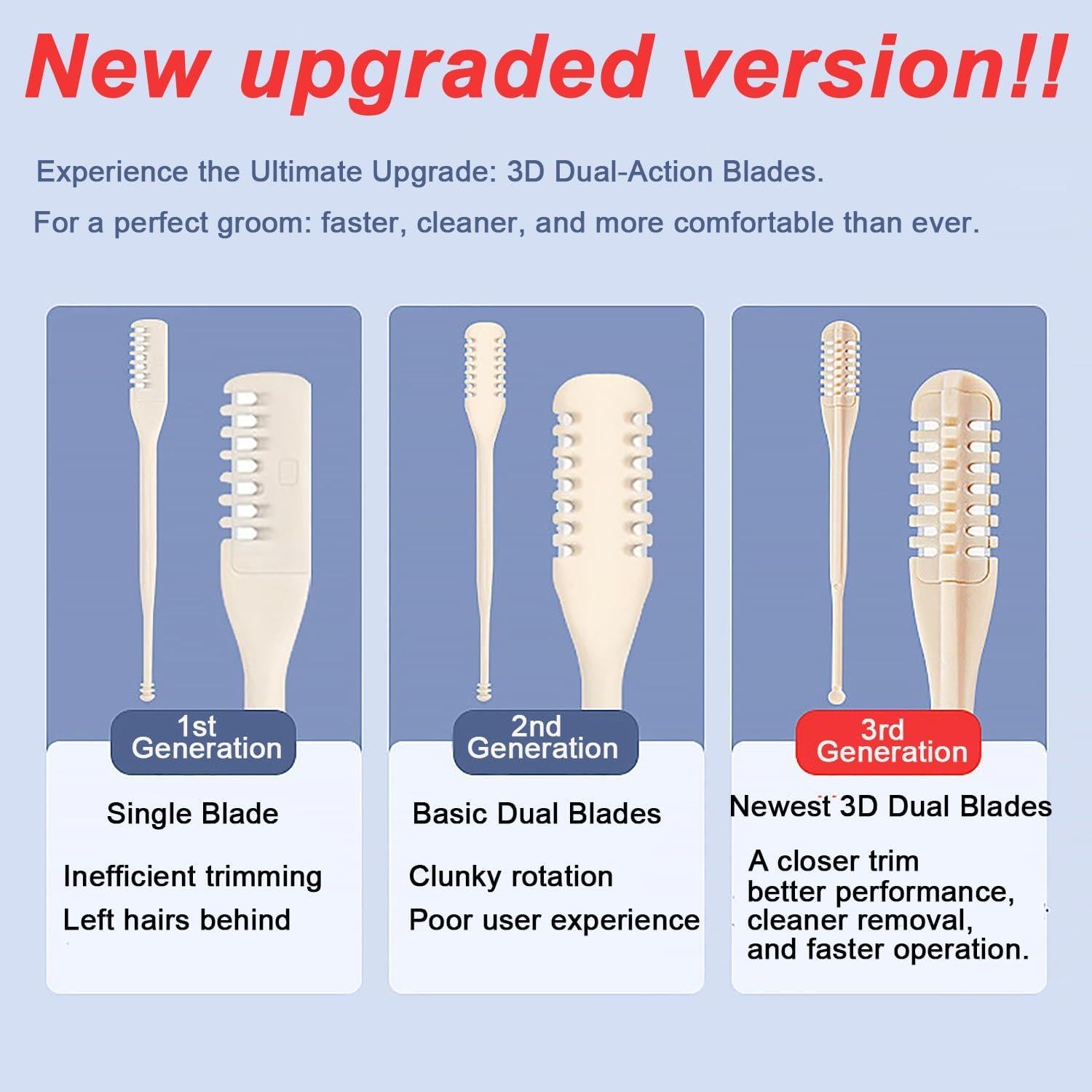 Cortador de Vello Nasal 2-en-1 BOLQ13NM Manual Doble Cara