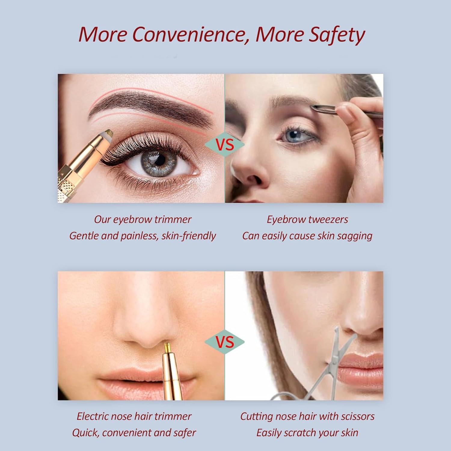 Removedor de Vello Facial Eléctrico 4 en 1 Serfoxd