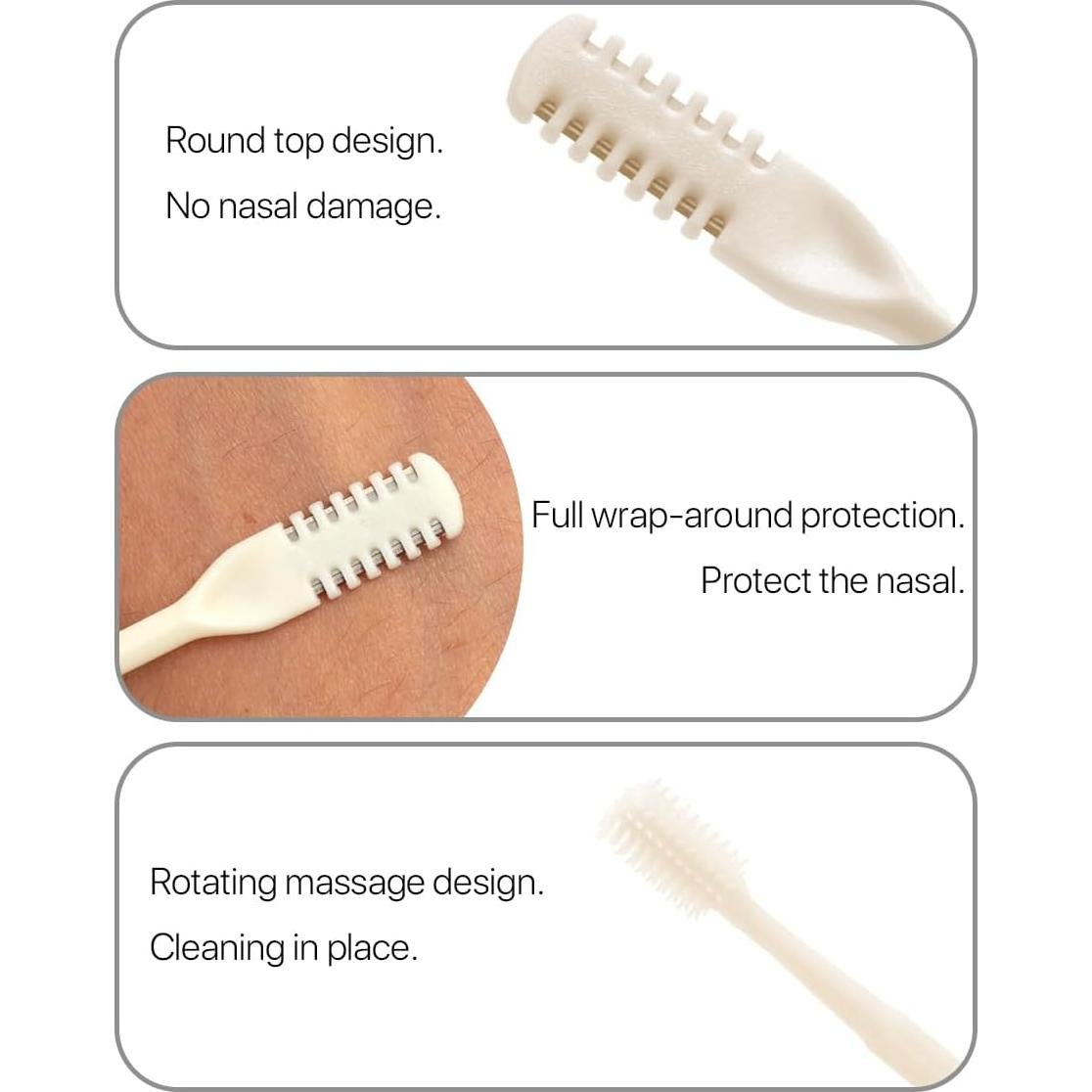 Cortador de Vello Nasal VANANA Doble Cabezal 12 Piezas Multicolor