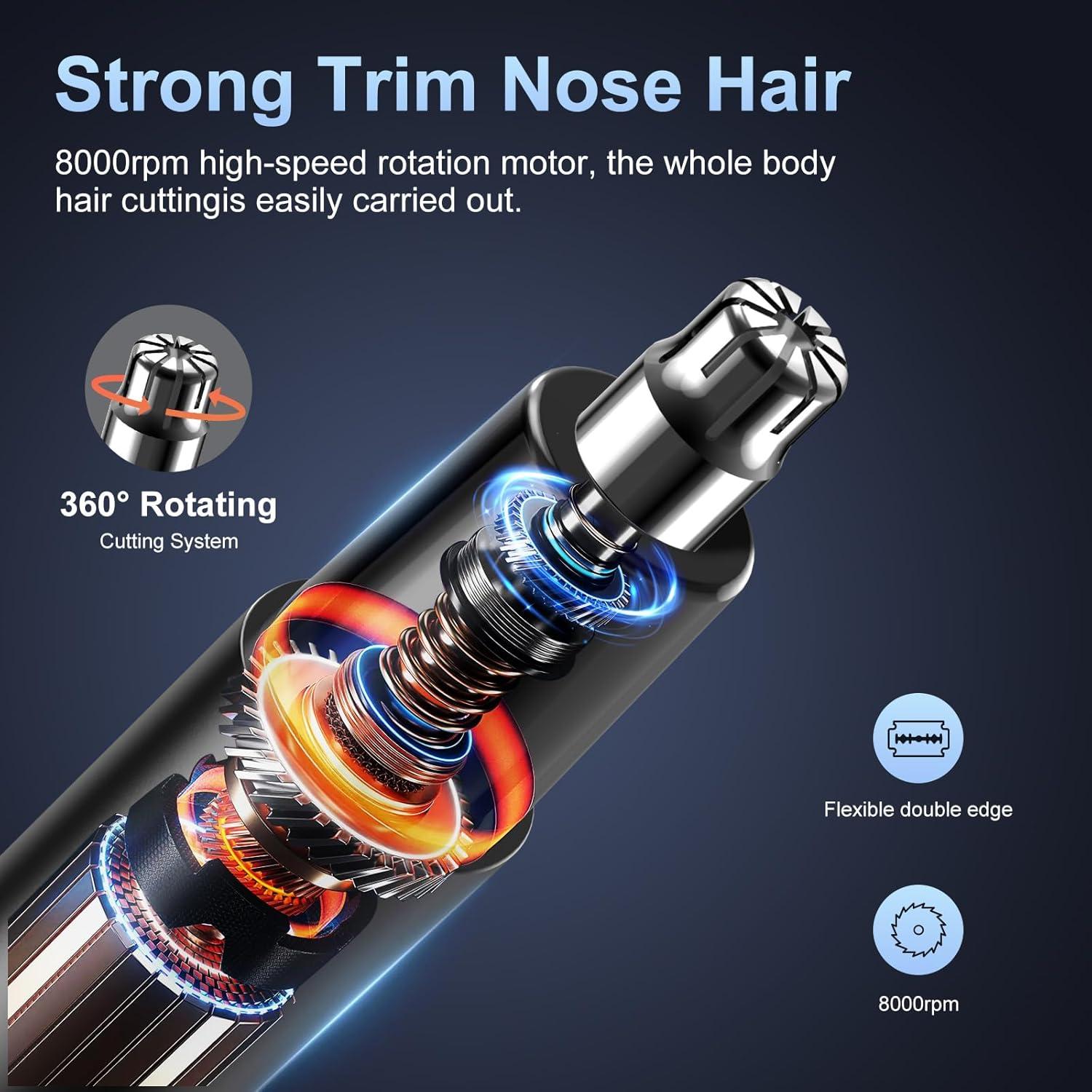 Recortador de Vello Nasal Hilyc H1 LED Recargable IPX7