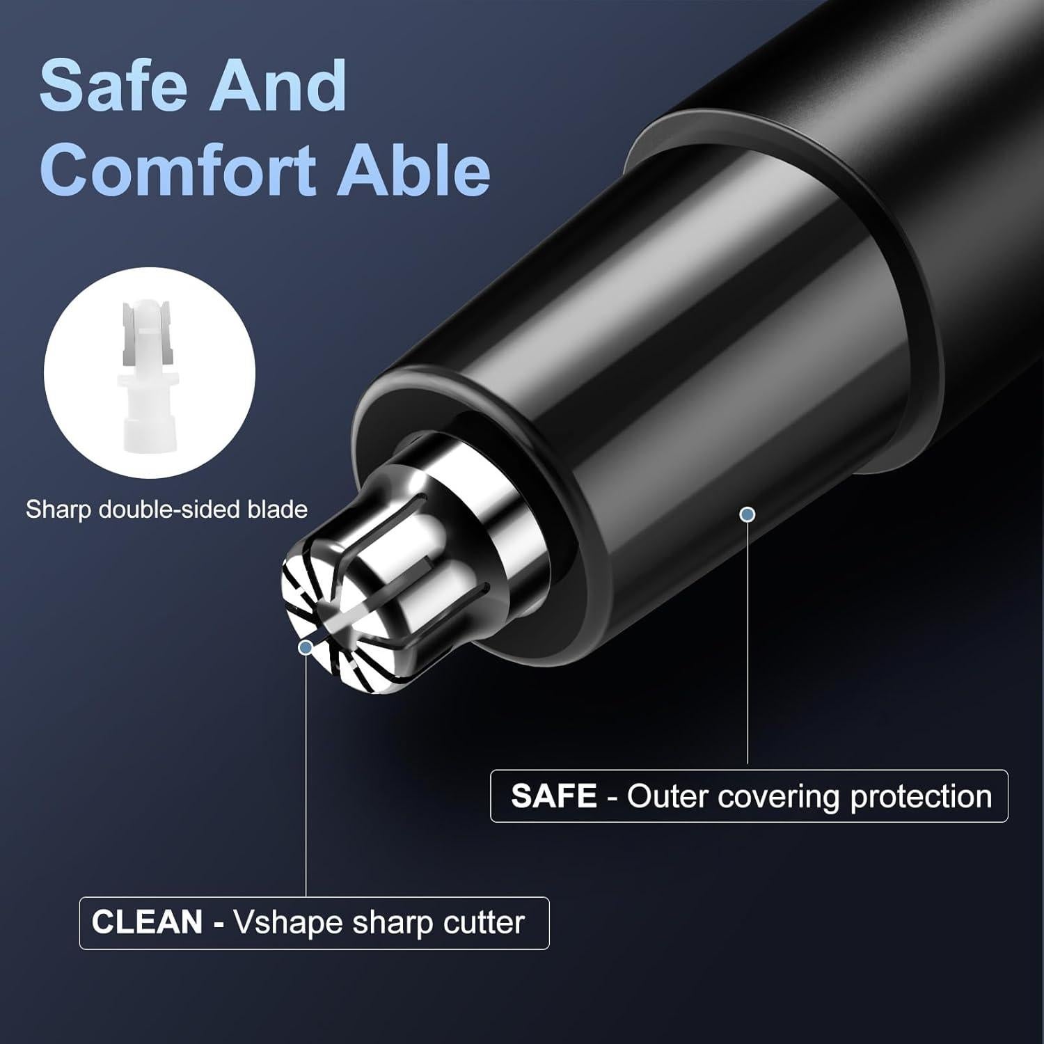 Recortador de Vello Nasal Hilyc H1 LED Recargable IPX7