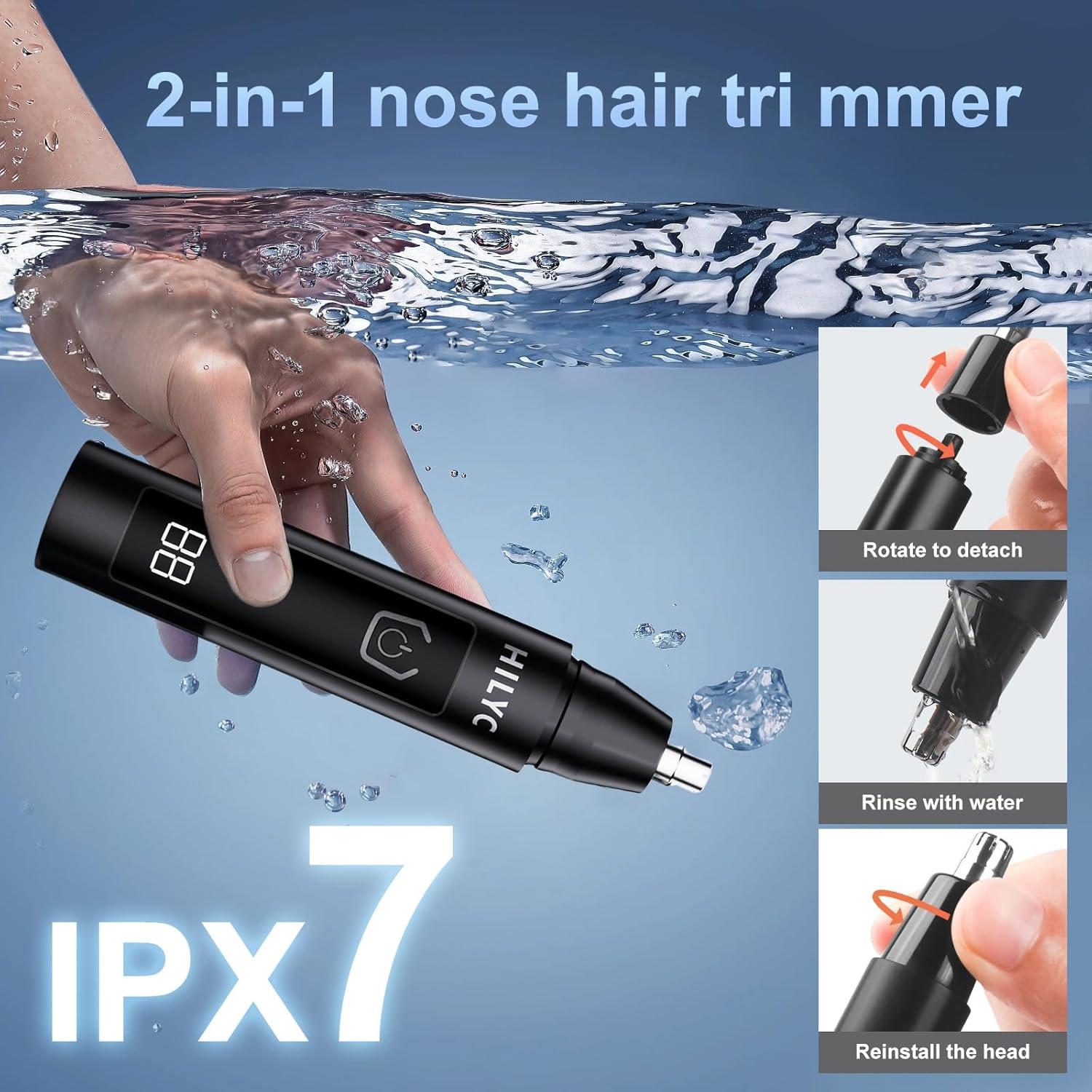 Recortador de Vello Nasal Hilyc H1 LED Recargable IPX7