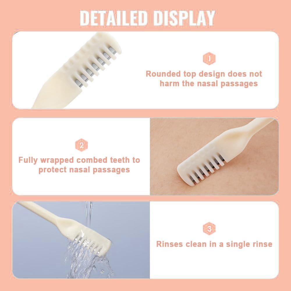 Cortador de Vello Nasal Manual Poouty 2 en 1 Portátil