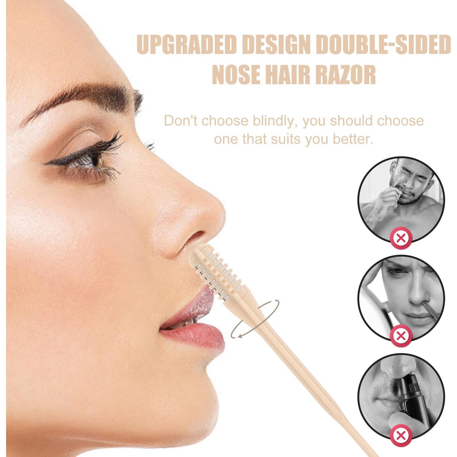 Cortador de Pelo Nasal 2-en-1 PEUTIER - 6 Piezas Manual