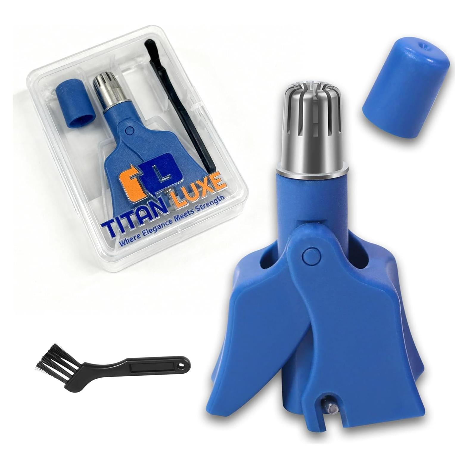 Recortador Manual de Cabello de Nariz Titan Luxe Acero Inoxidable