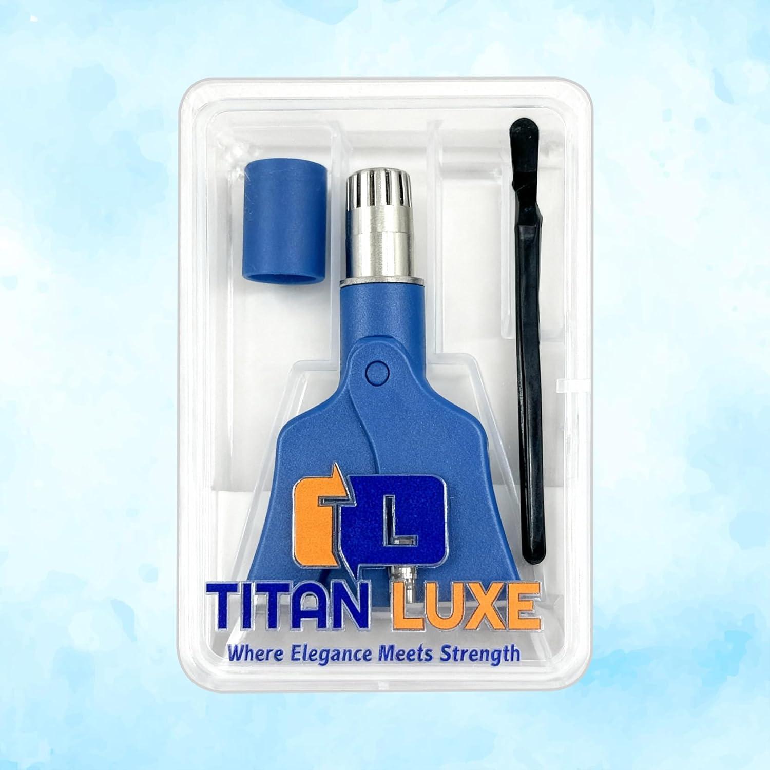 Recortador Manual de Cabello de Nariz Titan Luxe Acero Inoxidable