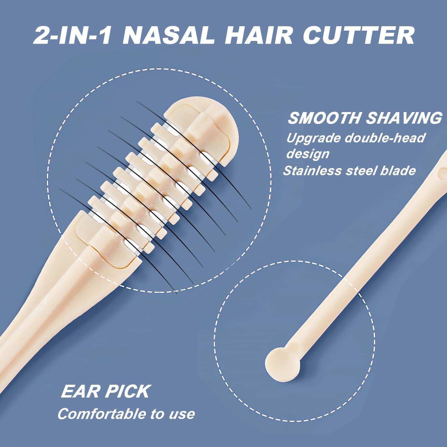 Cortador de Vello Nasal Manual 2025 Genérico 360° Portátil