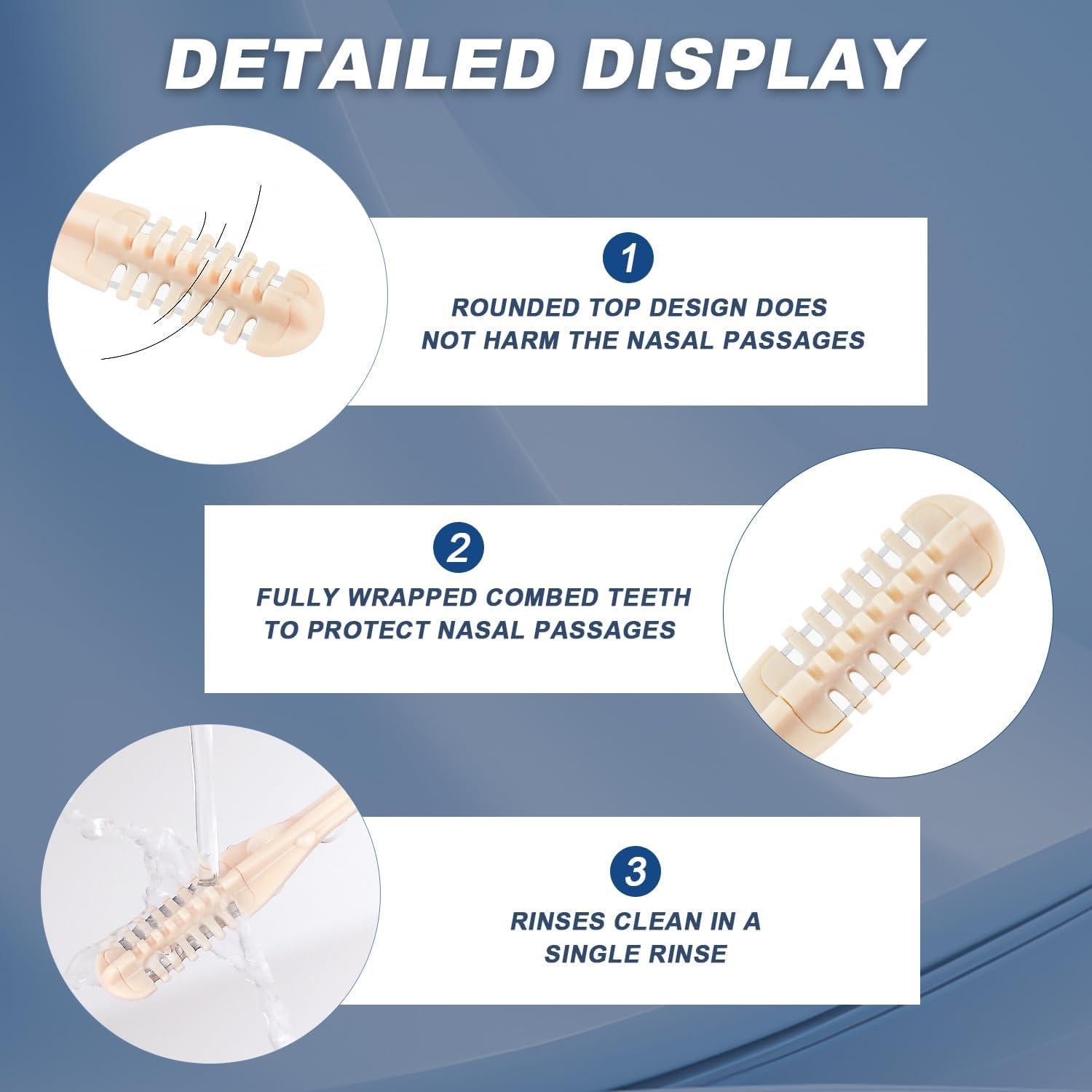 Cortador de Vello Nasal Manual 2025 Genérico 360° Portátil