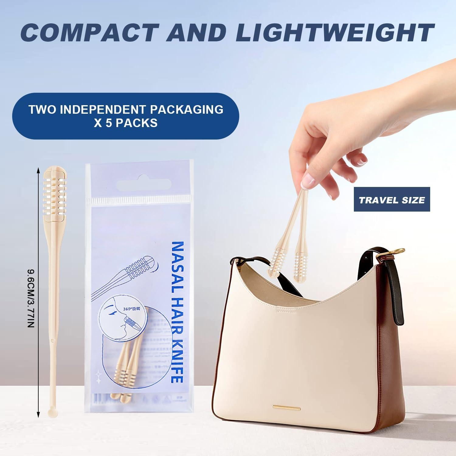 Cortador de Vello Nasal Manual 2025 Genérico 360° Portátil