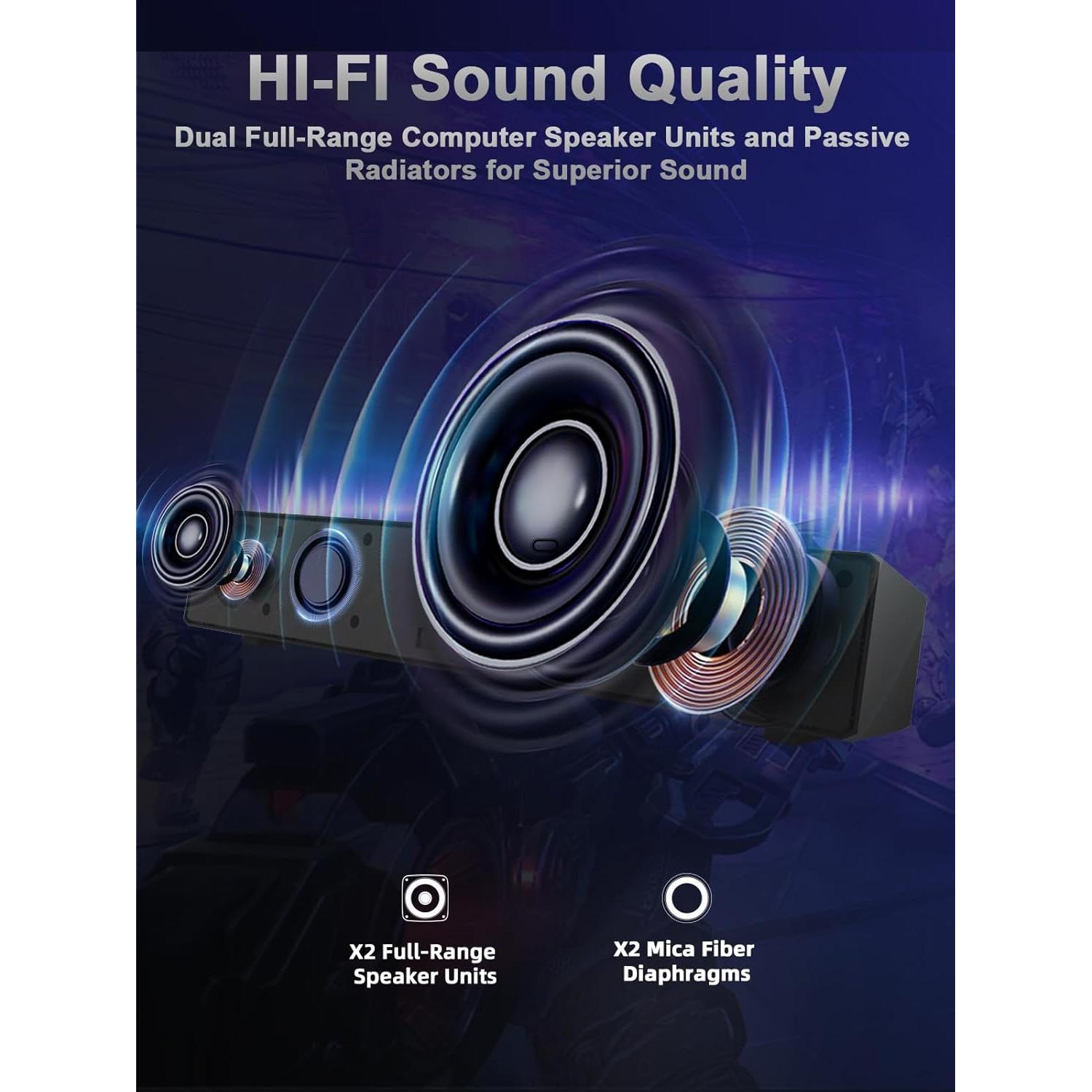 Barra de Sonido Bluetooth Bluedee BD-SK200 24W con Aux