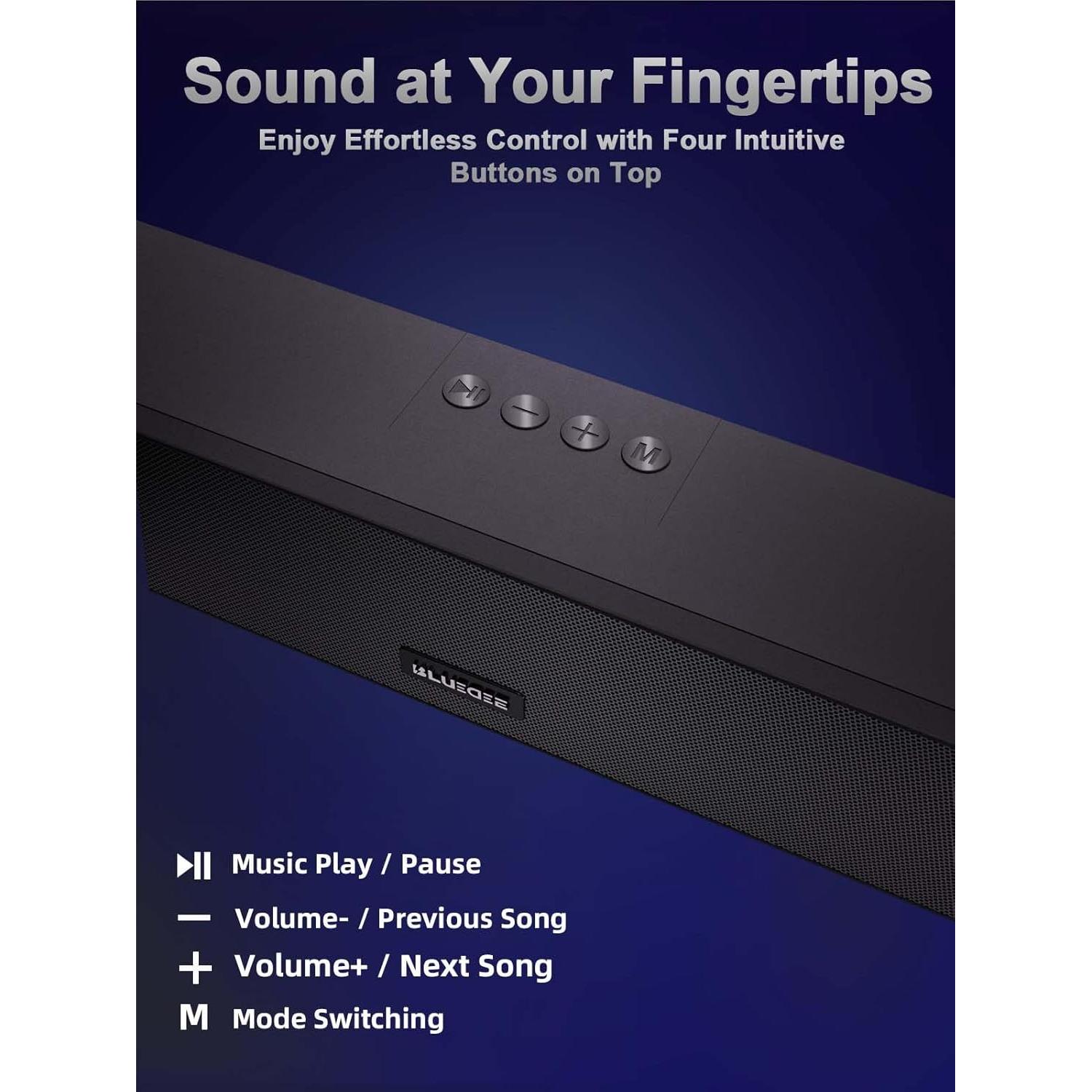 Barra de Sonido Bluetooth Bluedee BD-SK200 24W con Aux